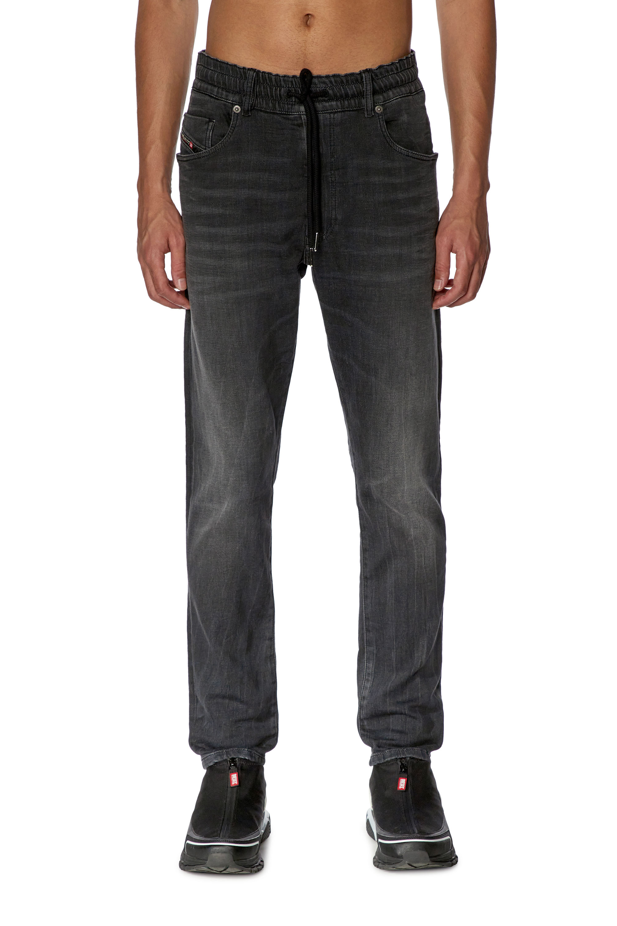 Diesel - Tapered 2030 D-Krooley Joggjeans® 068FS, Black/Dark grey - Image 2