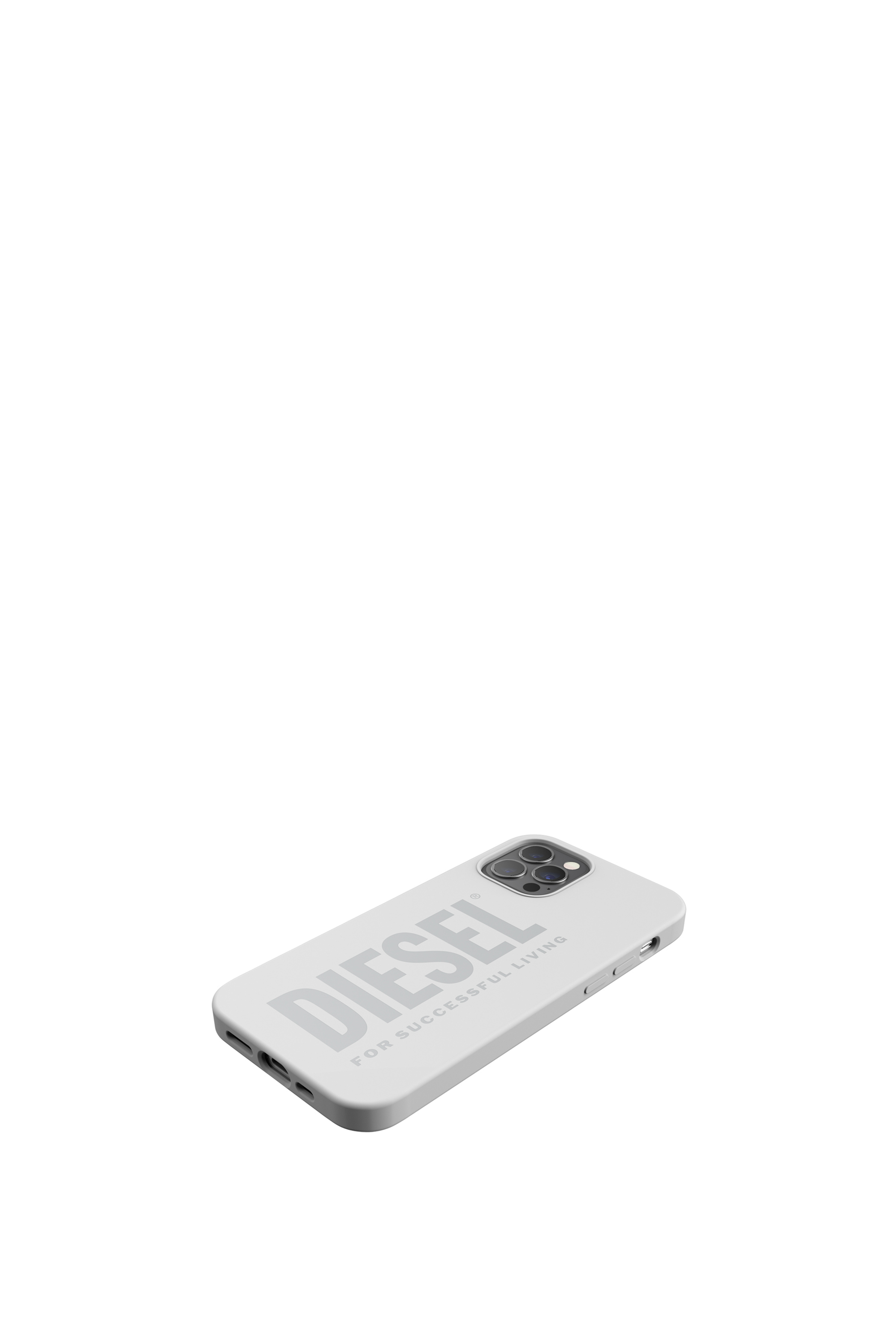 Diesel - 44282  STANDARD CASES, Unisex's Silicone case for iPhone 12 / 12 Pro in White - 4