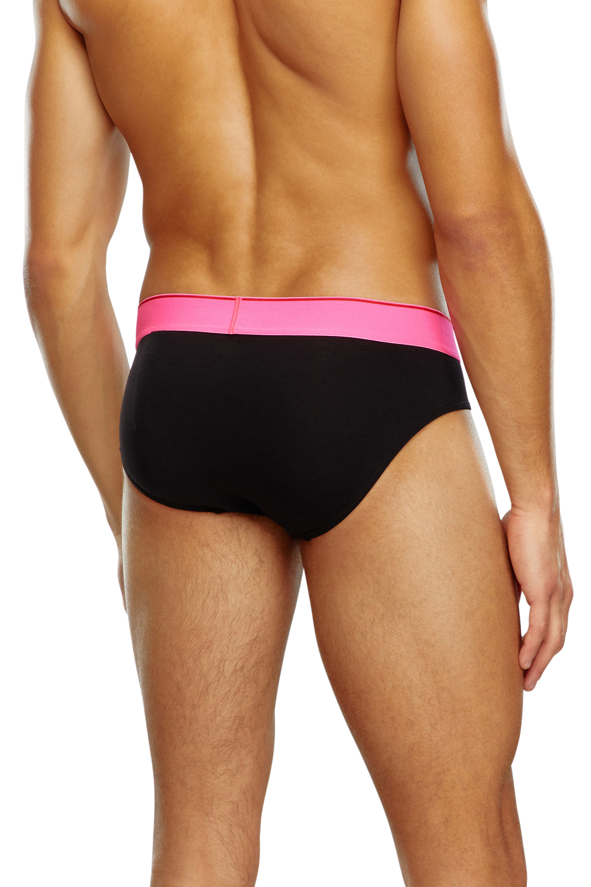 Diesel - UMBR-ANDRETHREEPACK, Man Three-pack briefs with pop-colour waist in Multicolor - Image 3