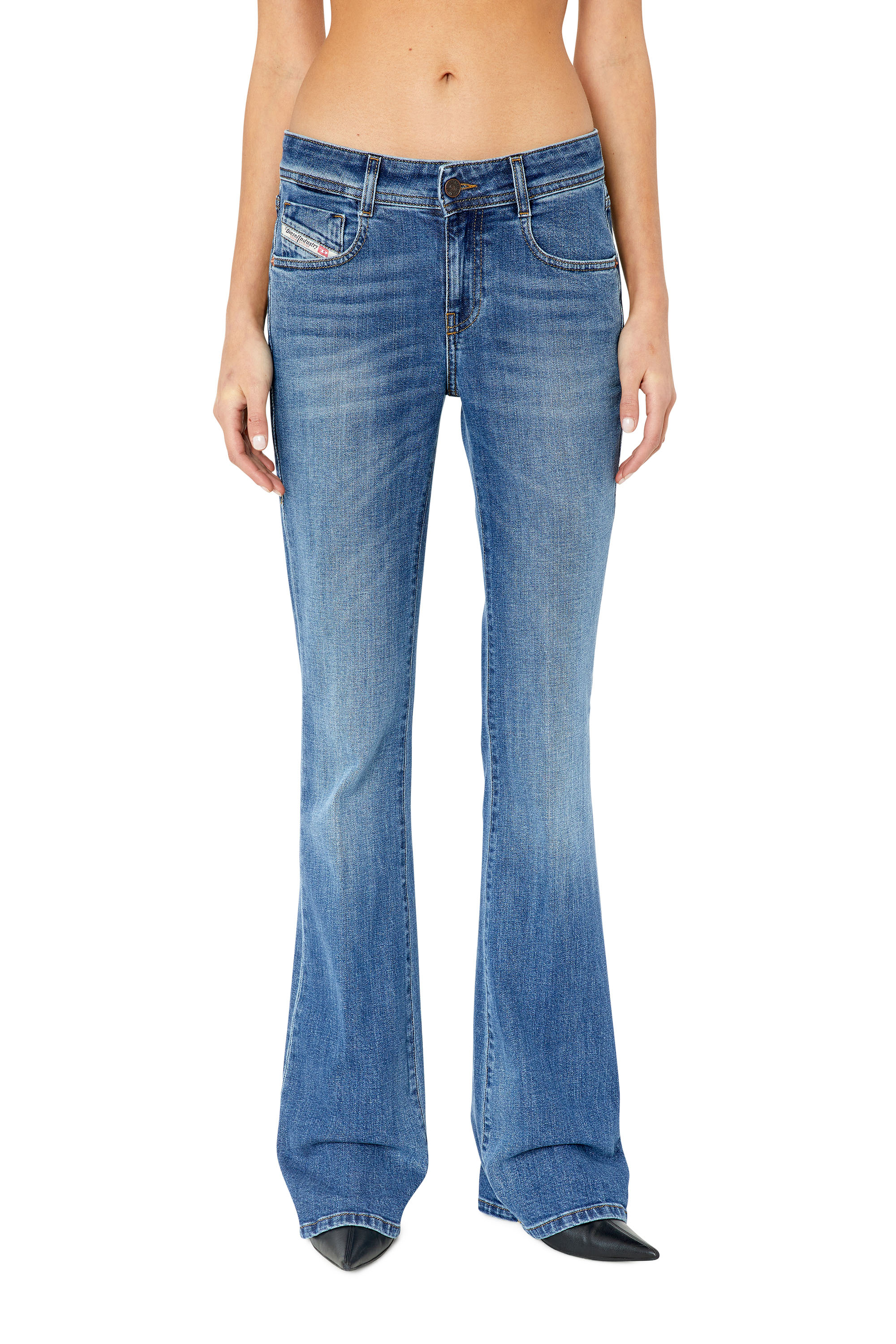 Diesel - 1969 D-EBBEY E86AM Bootcut and Flare Jeans, Medium blue - Image 1