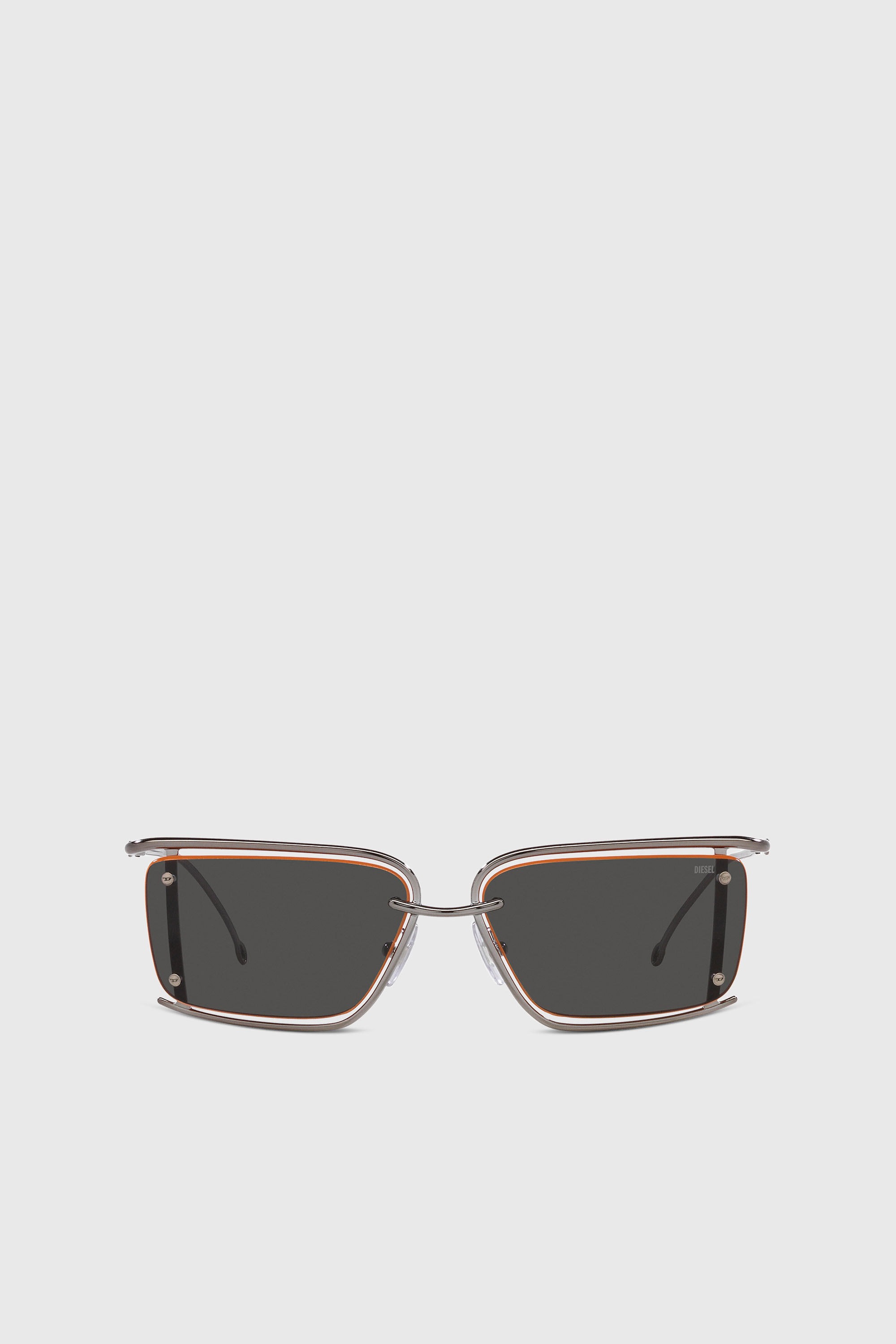 Diesel - 0DL1002, Unisex's Rectangle sunglasses in Black - 1