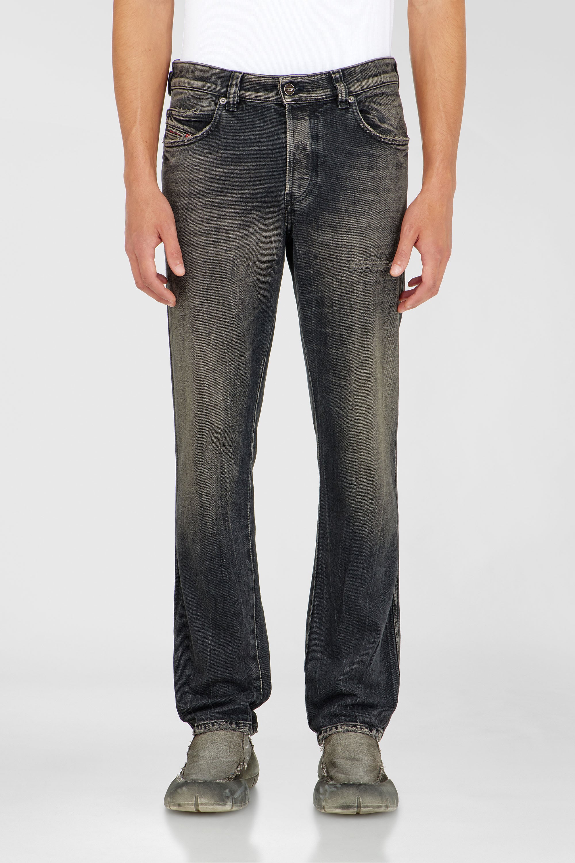 Diesel - Man's Slim Jeans 1993 D-Vyl 09P46, Black/Dark grey - 4
