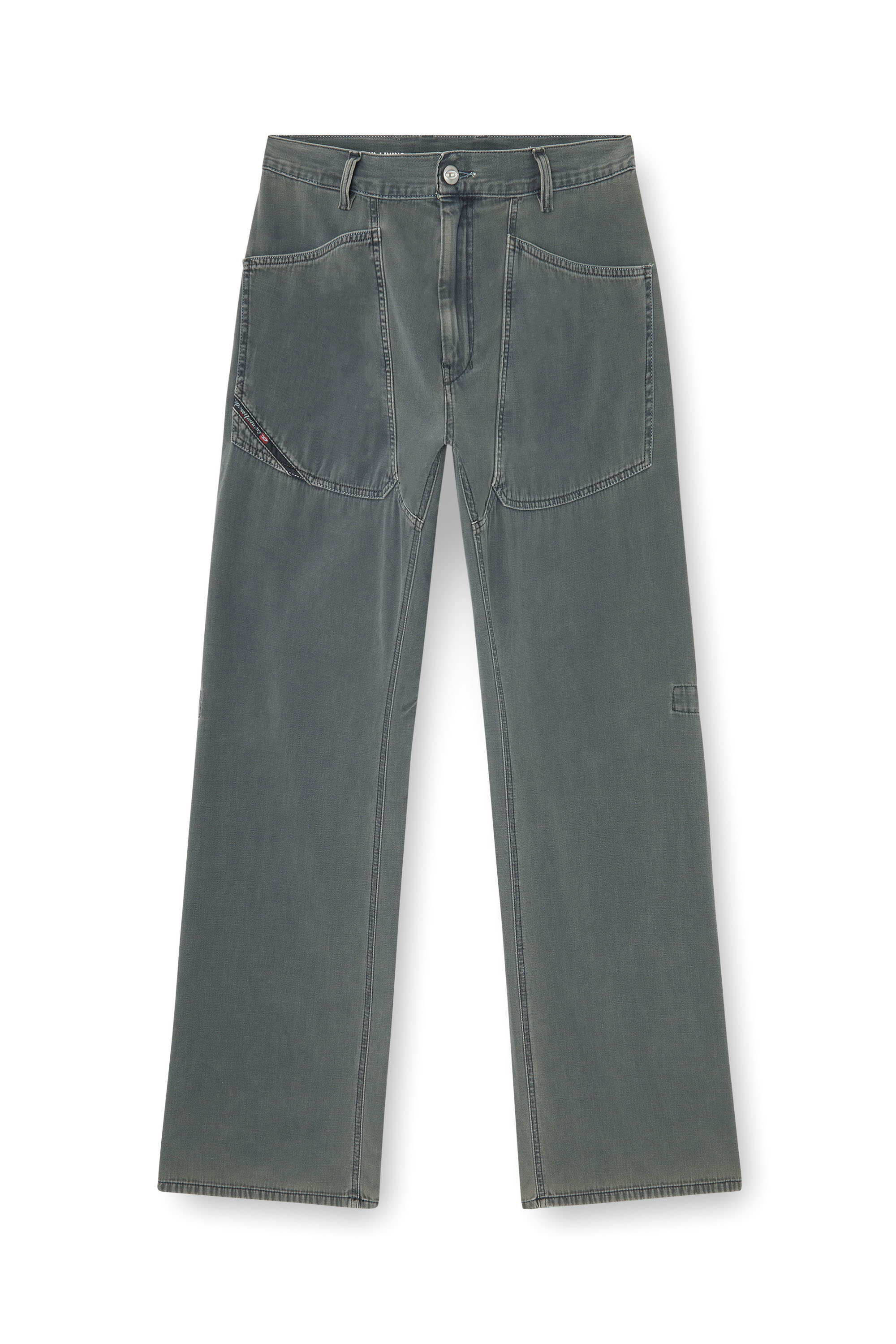 Men's Relaxed Jeans | Regular Waist D-ZetaGrey | Diesel GB