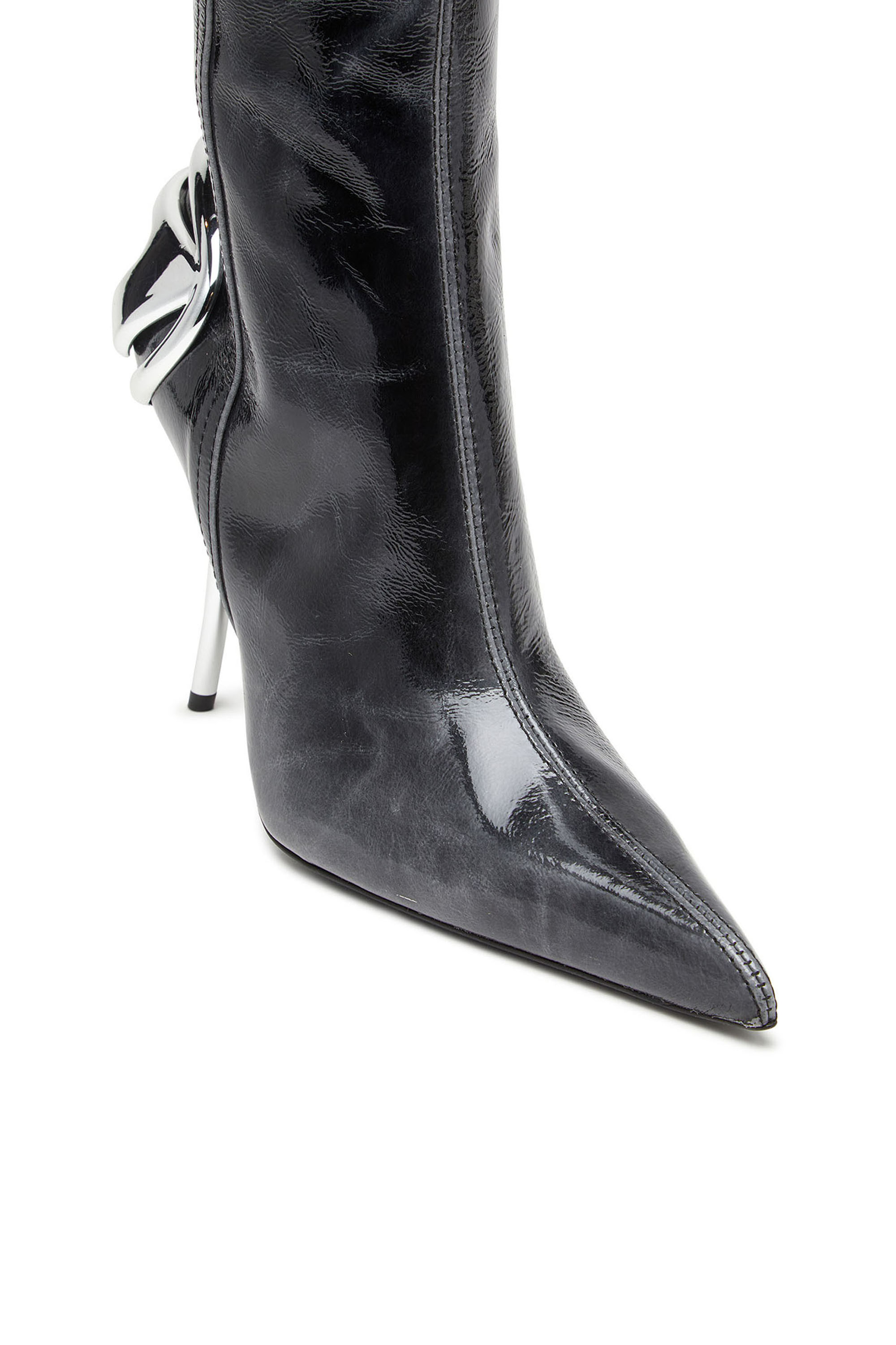 D-TEN&HALF HB, Black Diesel - D-TEN&HALF HB, Woman's D-Ten&Half - Knee-high leather boots in Black - 4
