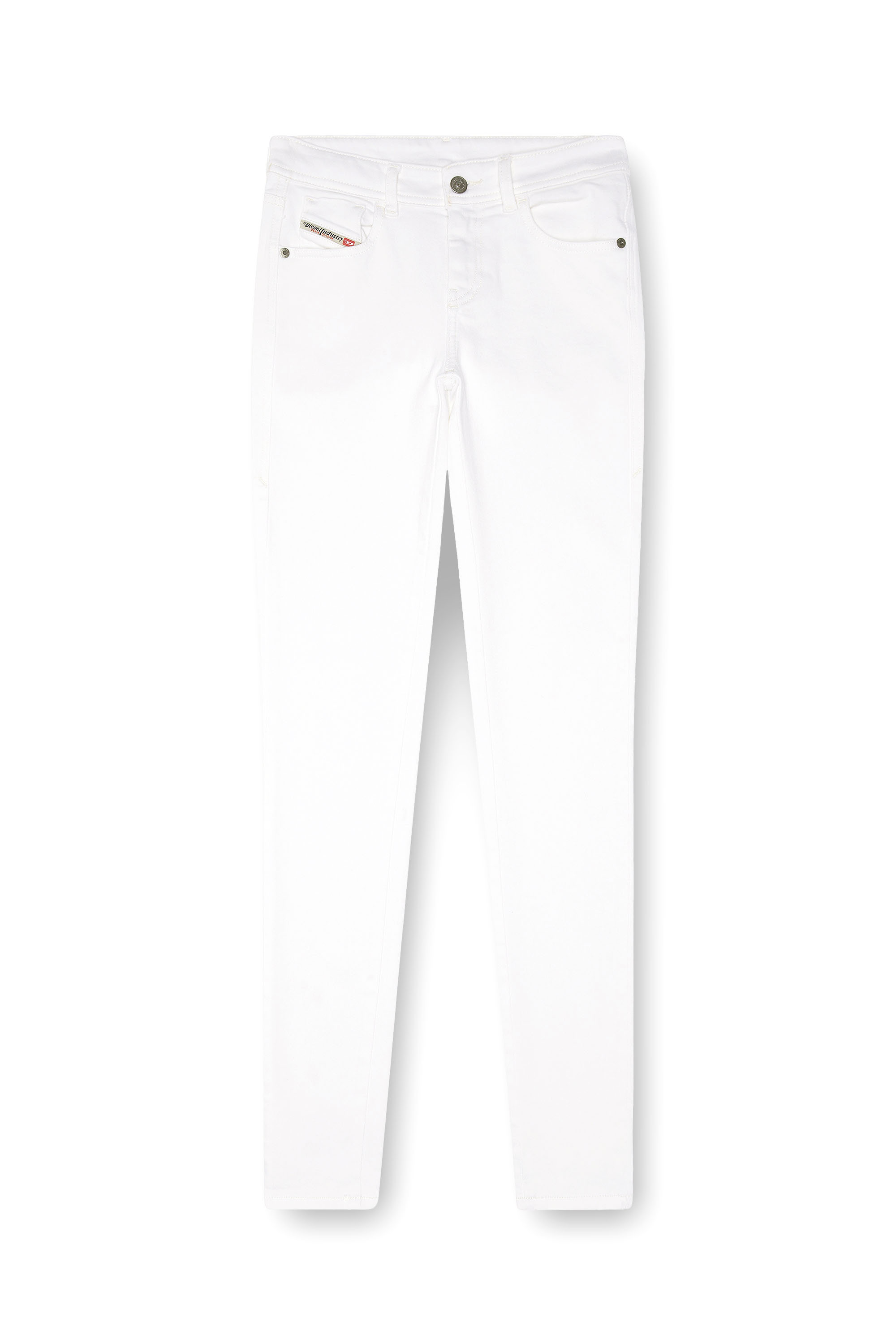 Diesel - Woman's Skinny Jeans 2017 Slandy 09F90, White - 2