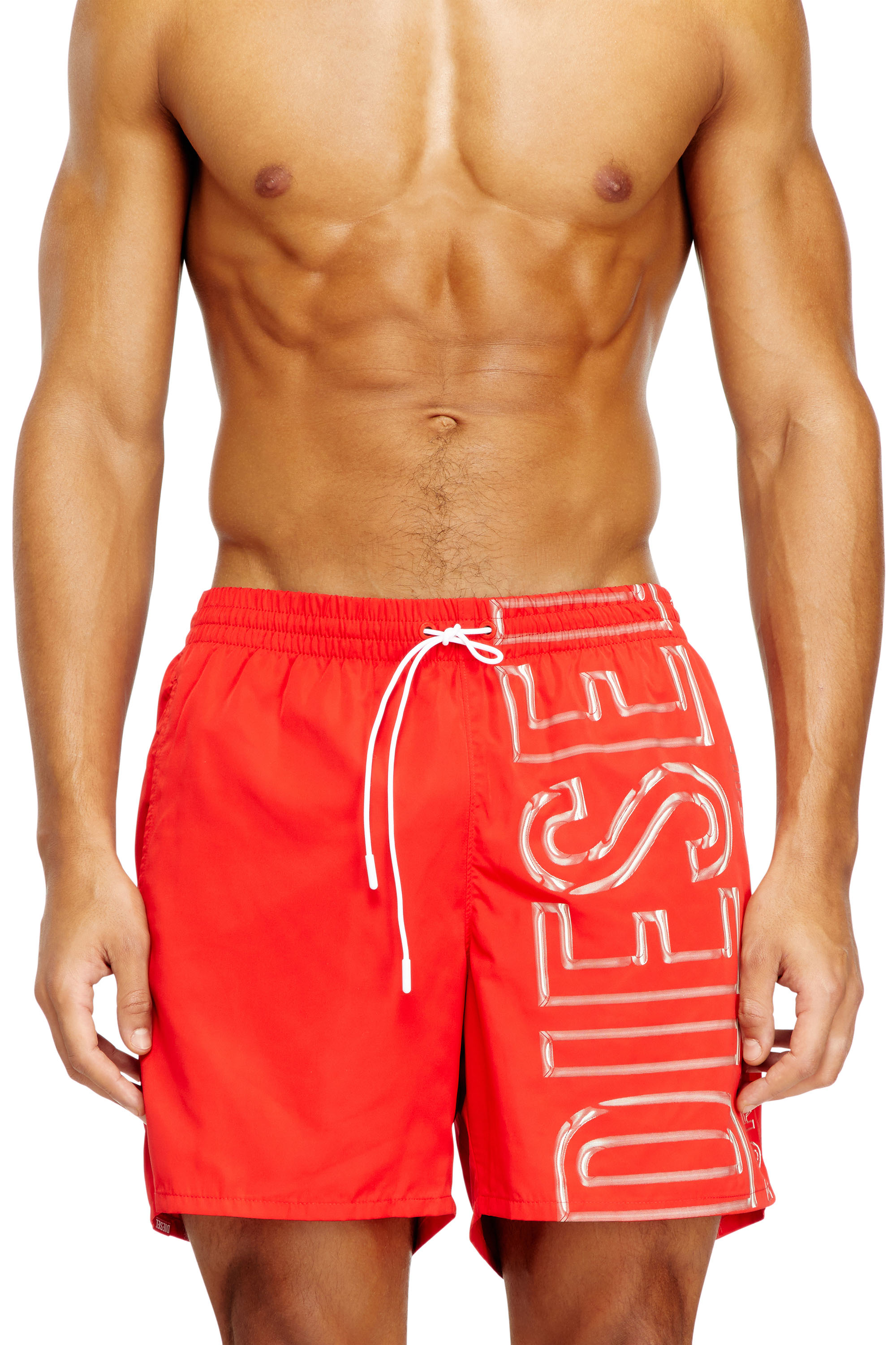 Diesel - SOCCER-41-D-CORE, Man's Swim shorts with oversized logo print in null - 2
