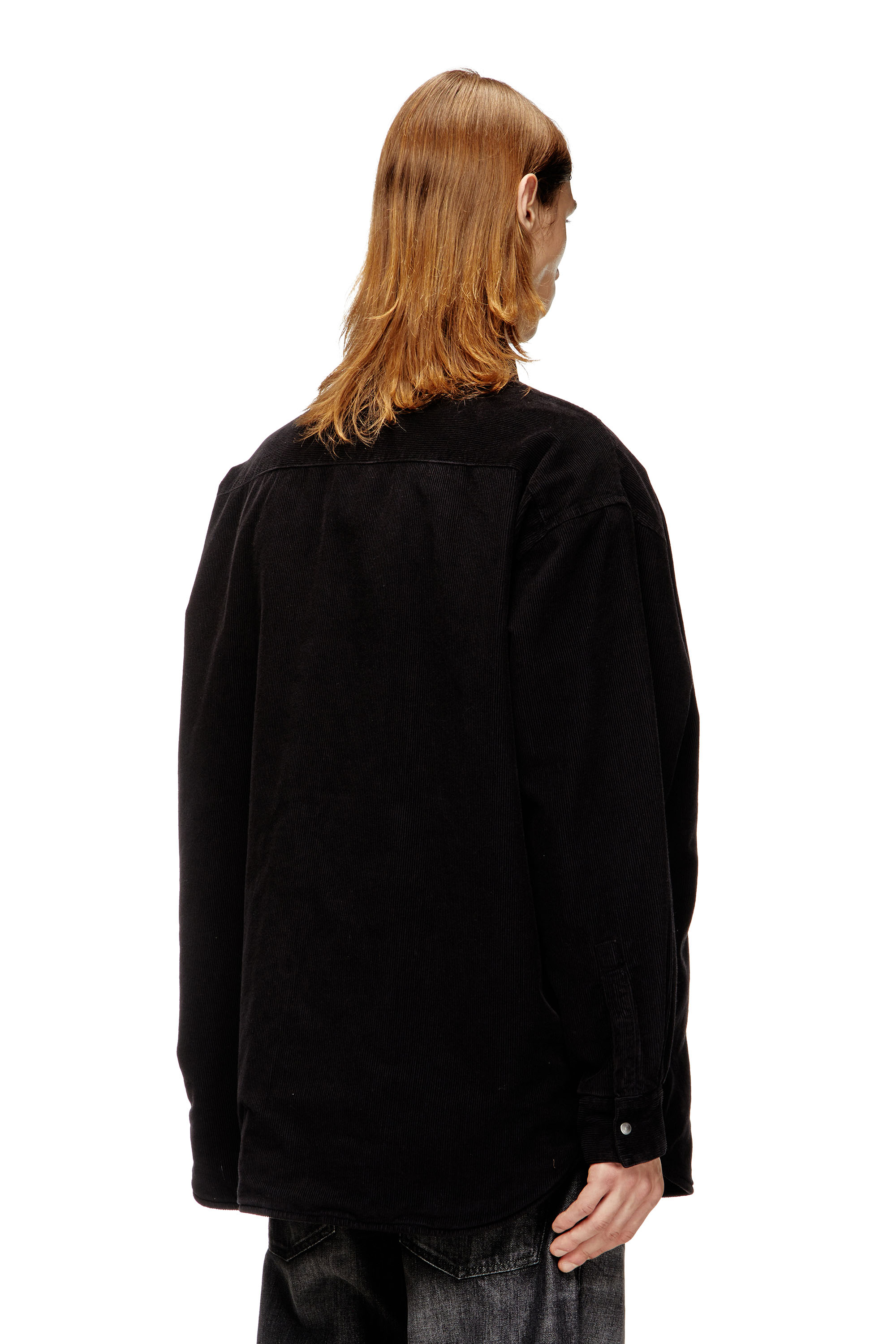 Diesel - S-BAGGY-PADD-HGBK, Man's Cotton shirt with Oval D embroidery in null - 4