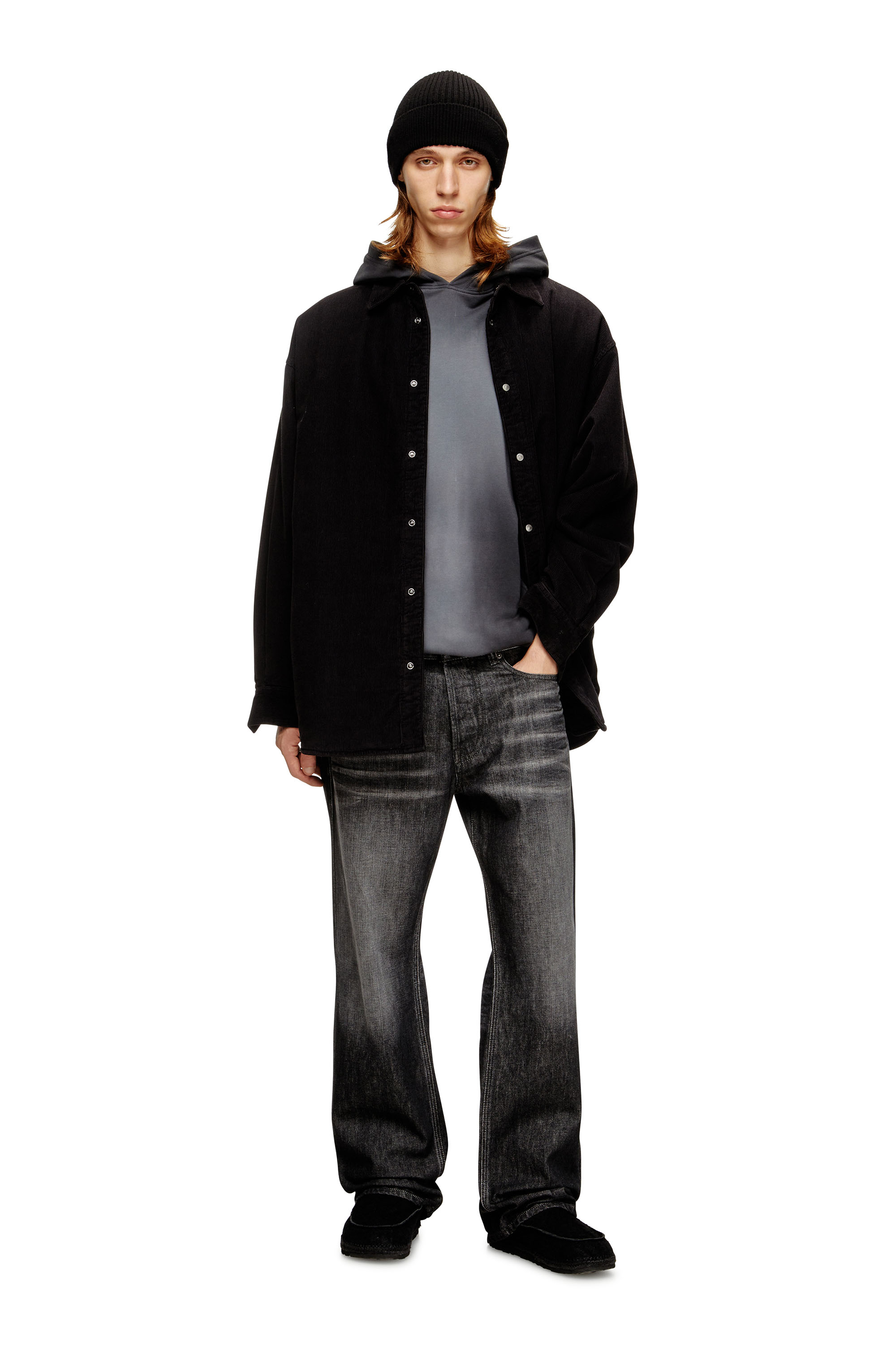 Diesel - S-BAGGY-PADD-HGBK, Man's Cotton shirt with Oval D embroidery in null - 2