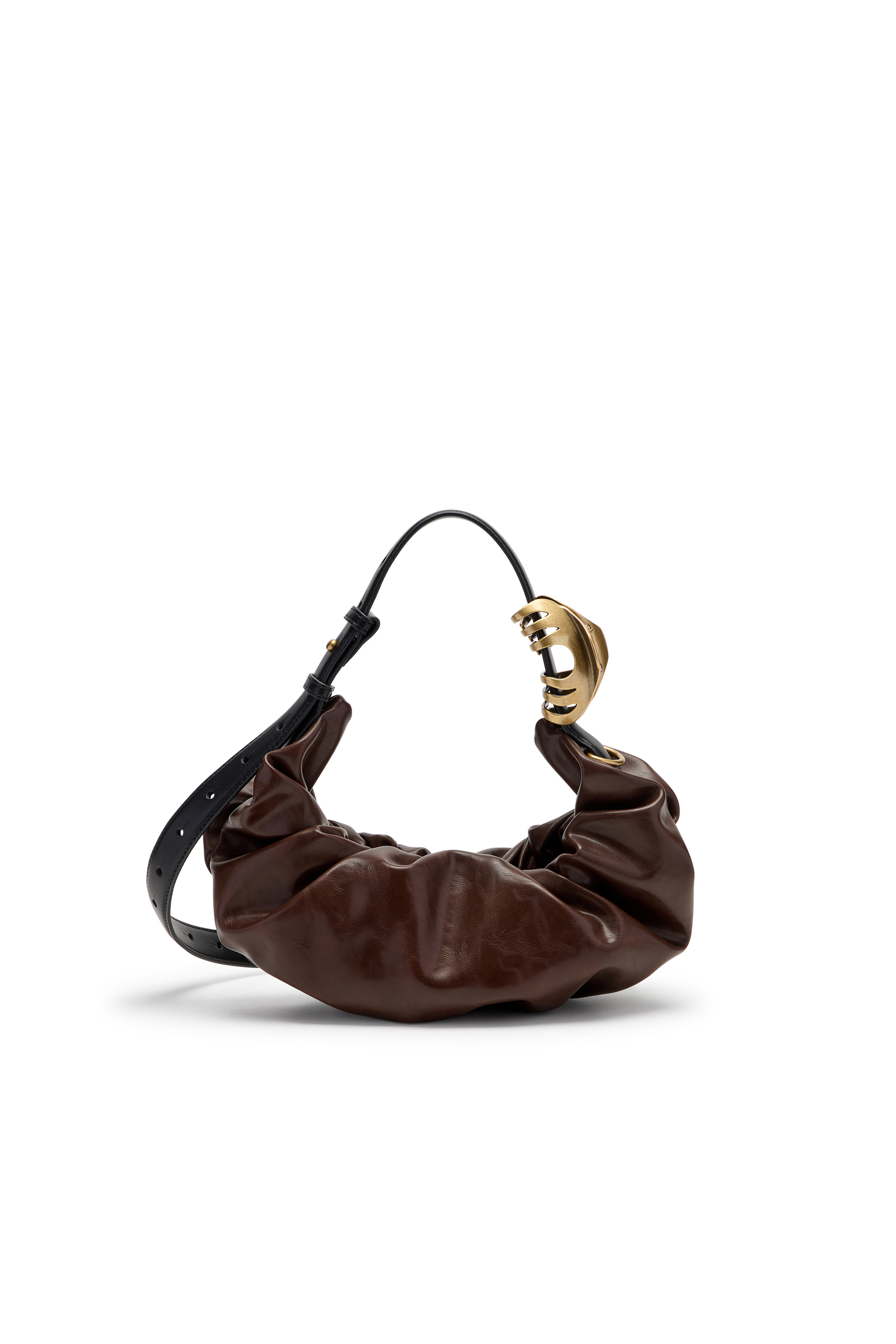 Diesel - GRAB-D HOBO S, Woman's Grab-D-Hobo bag in Dark Brown - 3