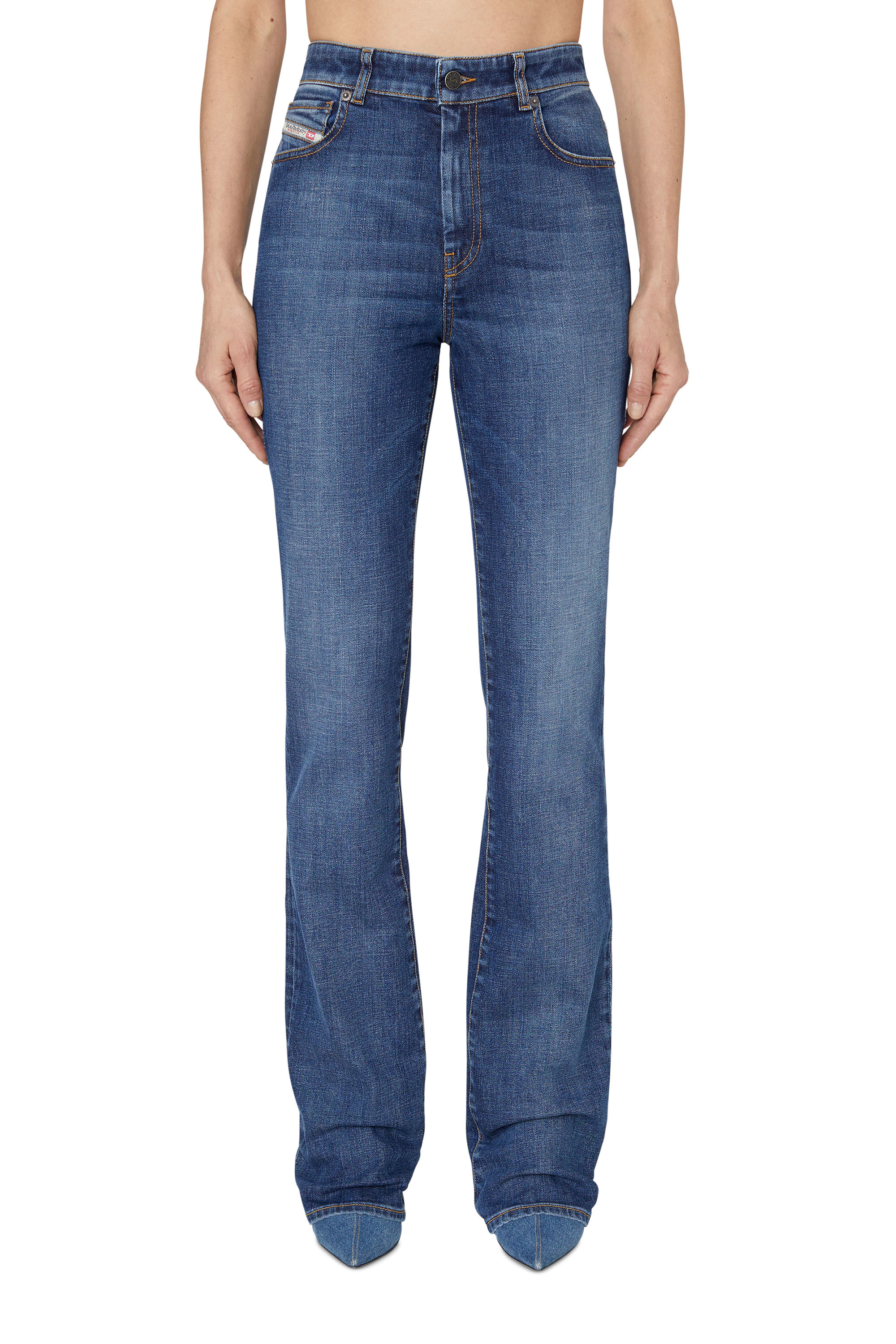 Diesel - D-A01 09F52 Bootcut and Flare Jeans, Medium blue - Image 1