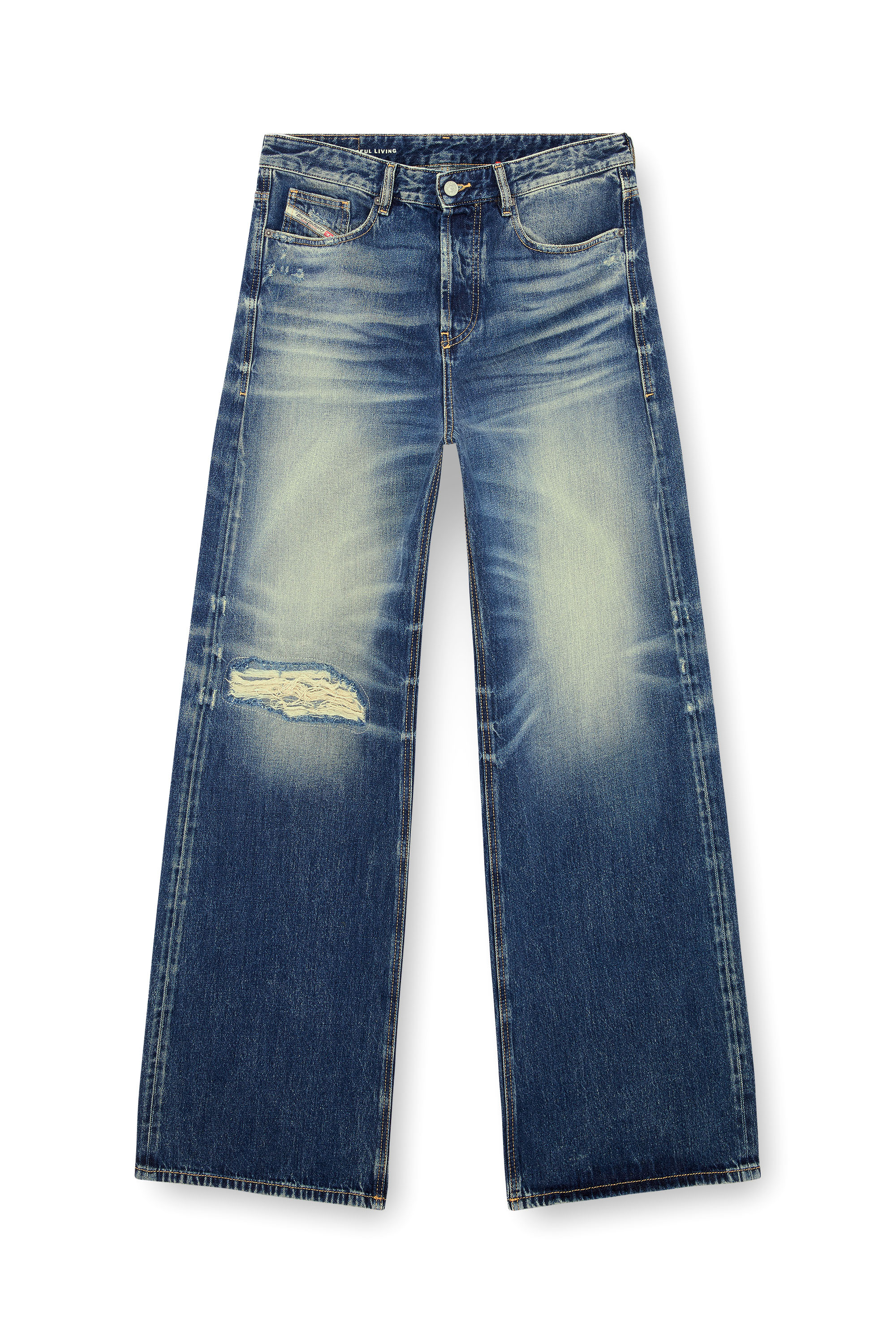 Diesel - Man's Relaxed Jeans D-Rise 09J95, Dark Blue - 2