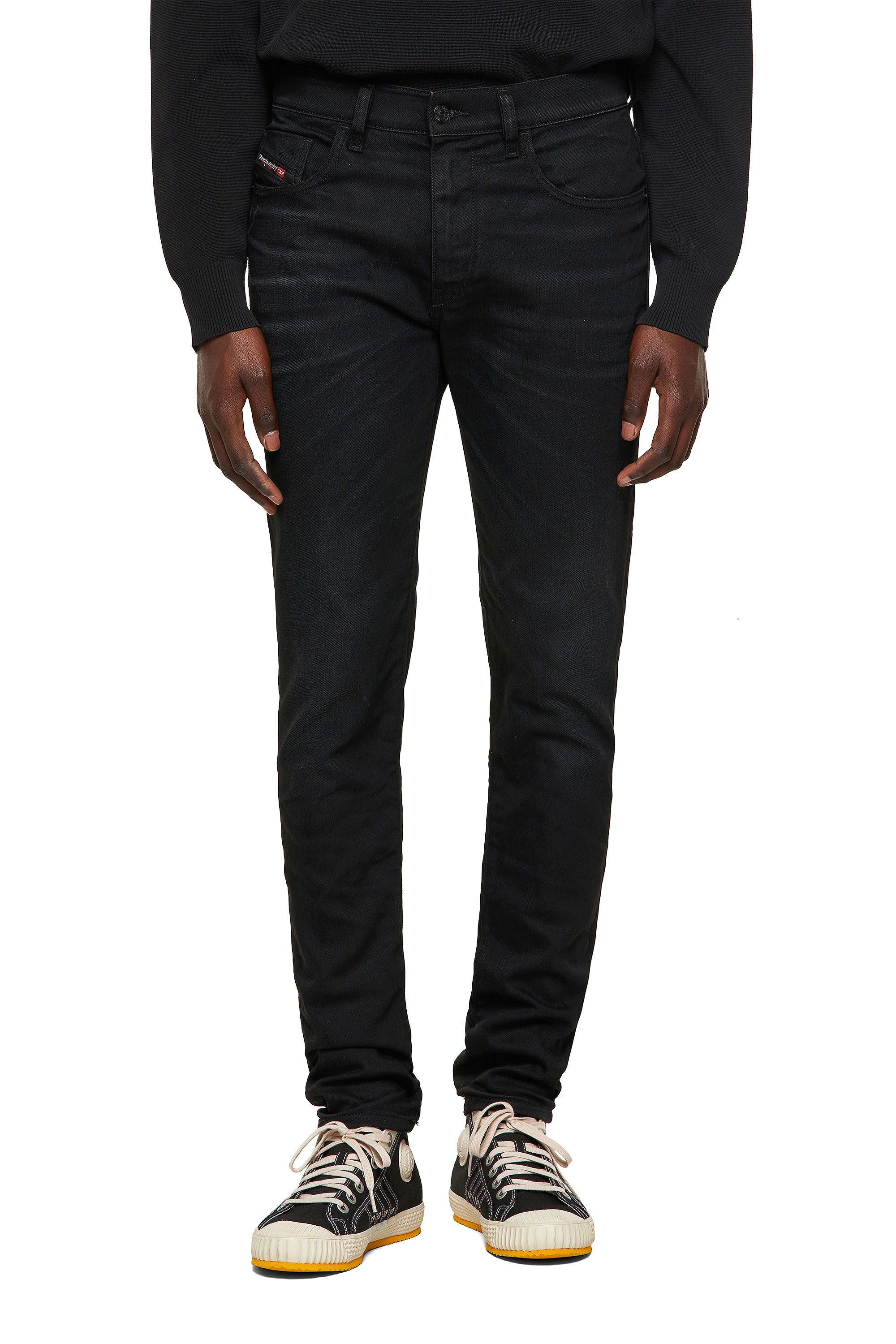 D-Strukt 09A15 Man: Slim Black/Dark grey Jeans | Diesel