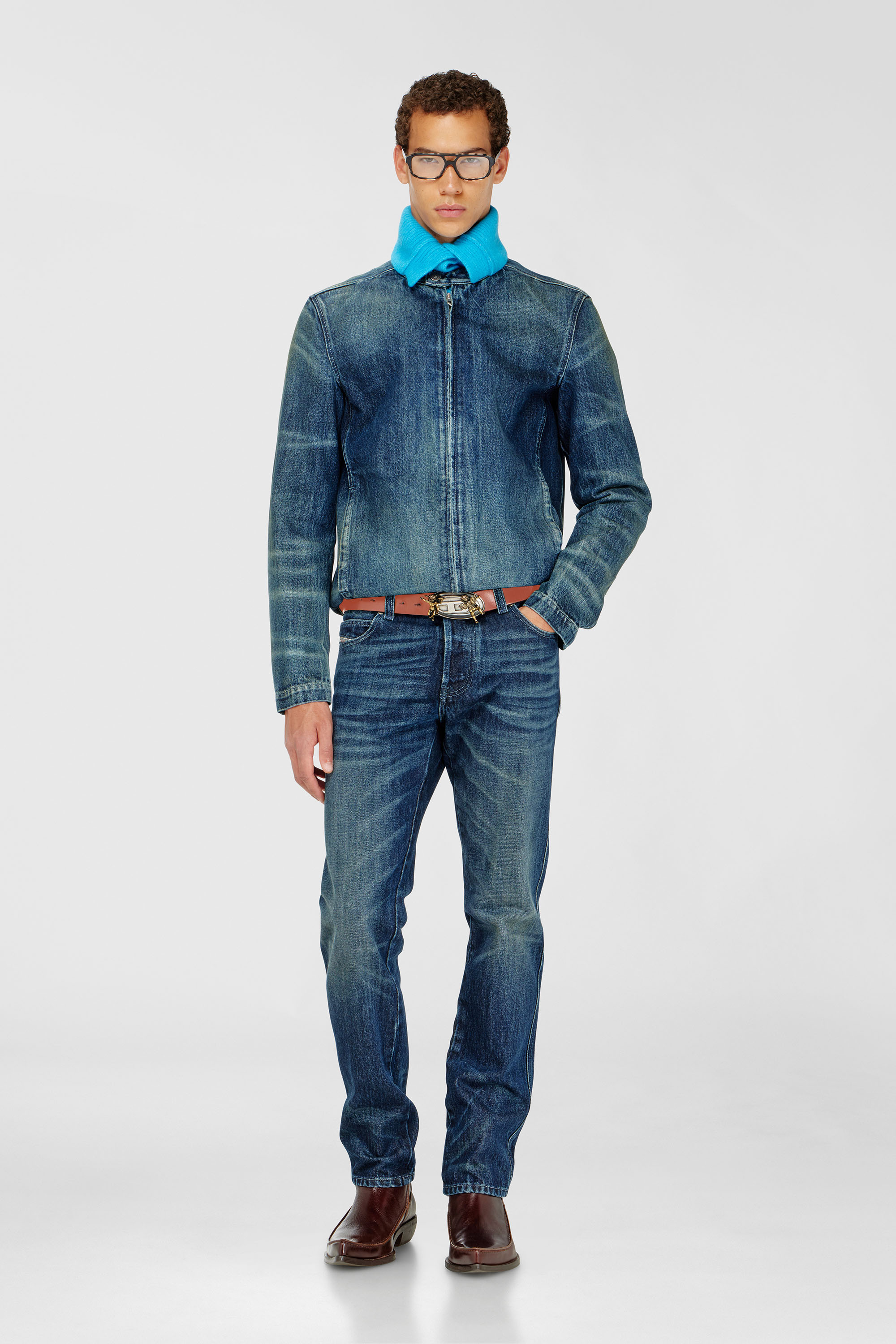 Diesel - Man's Slim Jeans 1993 D-Vyl 007FZ, Dark Blue - 2