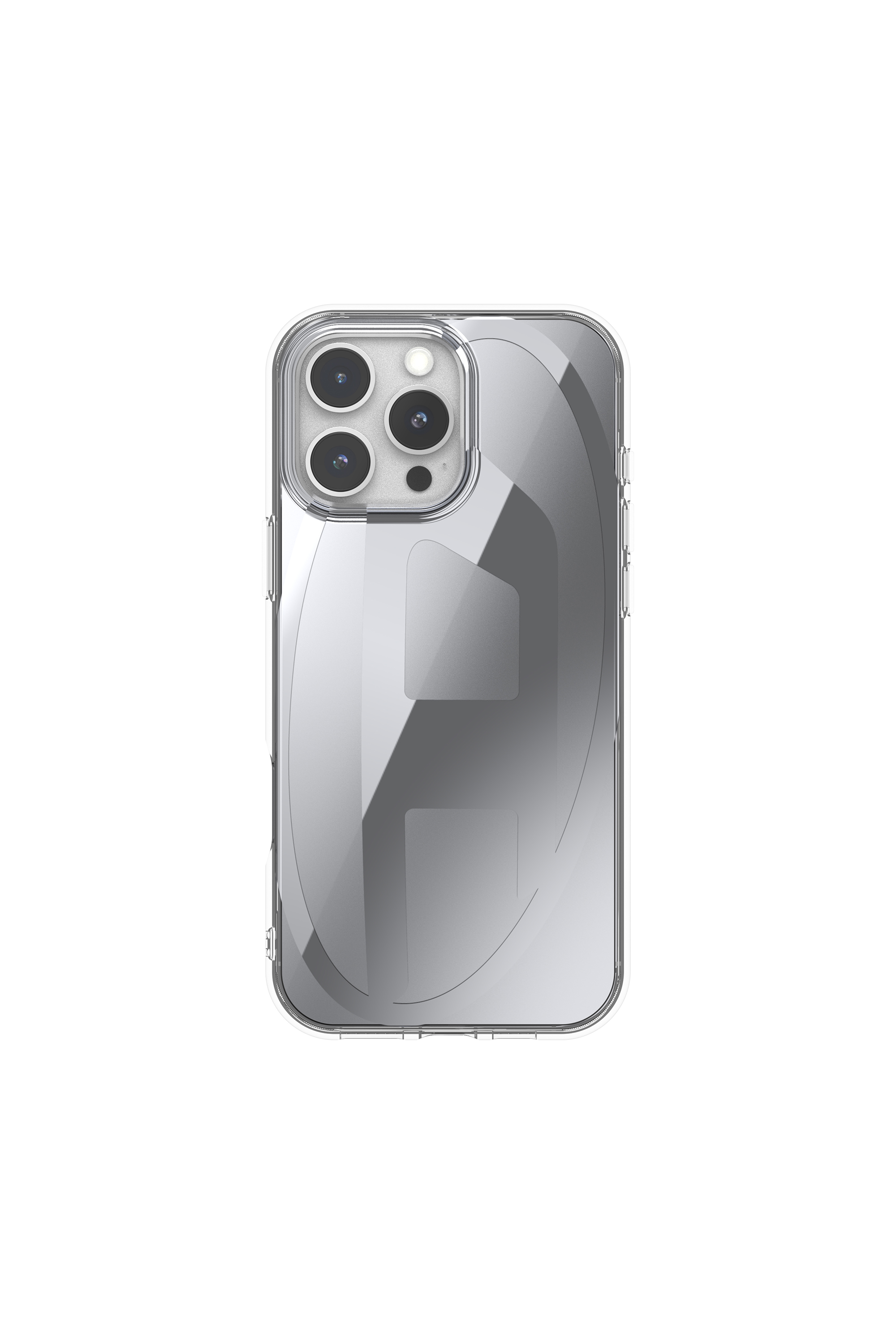 Diesel - 60162 AOP CASE, Unisex's Oval D Mirror Case for iP 16 Pro Max in Grey - 3