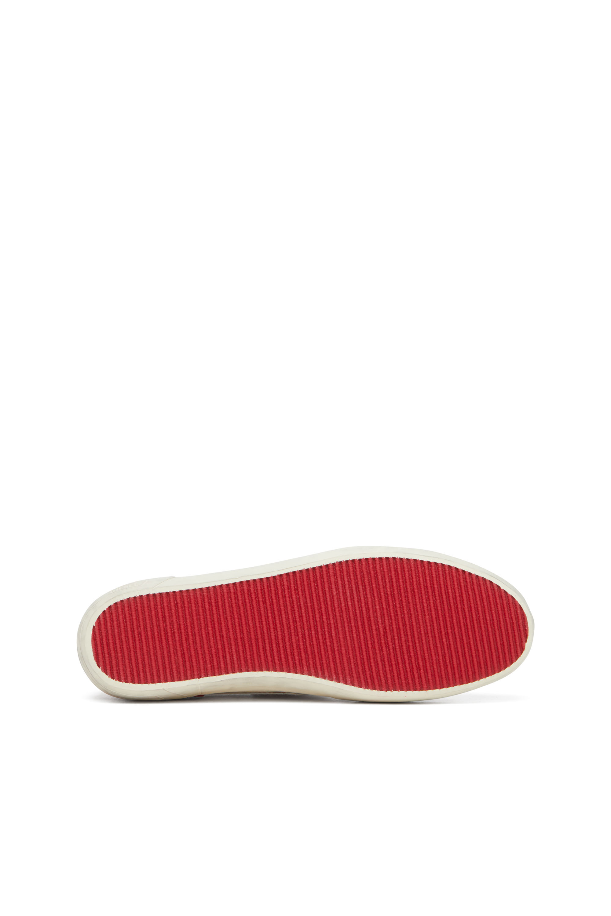 Diesel - S-LEROJI D-1 LOW, Man's Sneakers in padded ripstop and suede in Red/White - 4