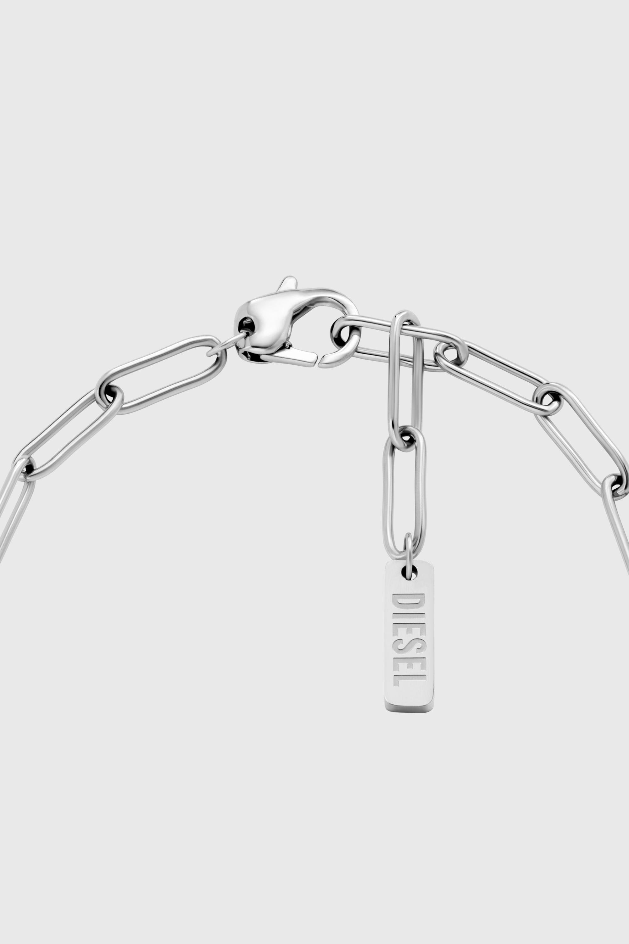 Diesel - DX1604040, Unisex's Stainless Steel Charm Bracelet in Silver - 2