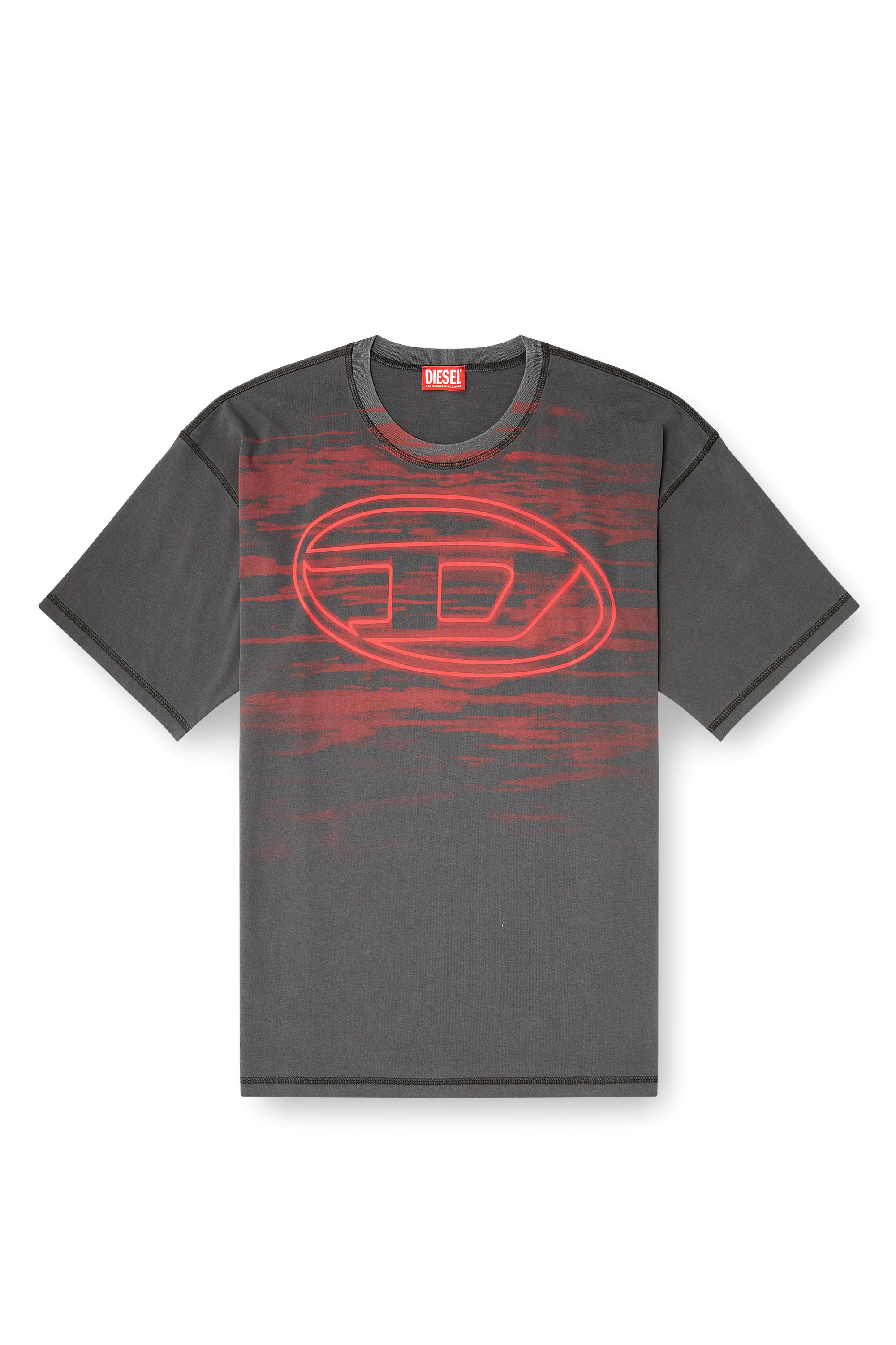 Diesel - T-BOXT-T5, Man's Cotton T-shirt with Oval D print in null - 3