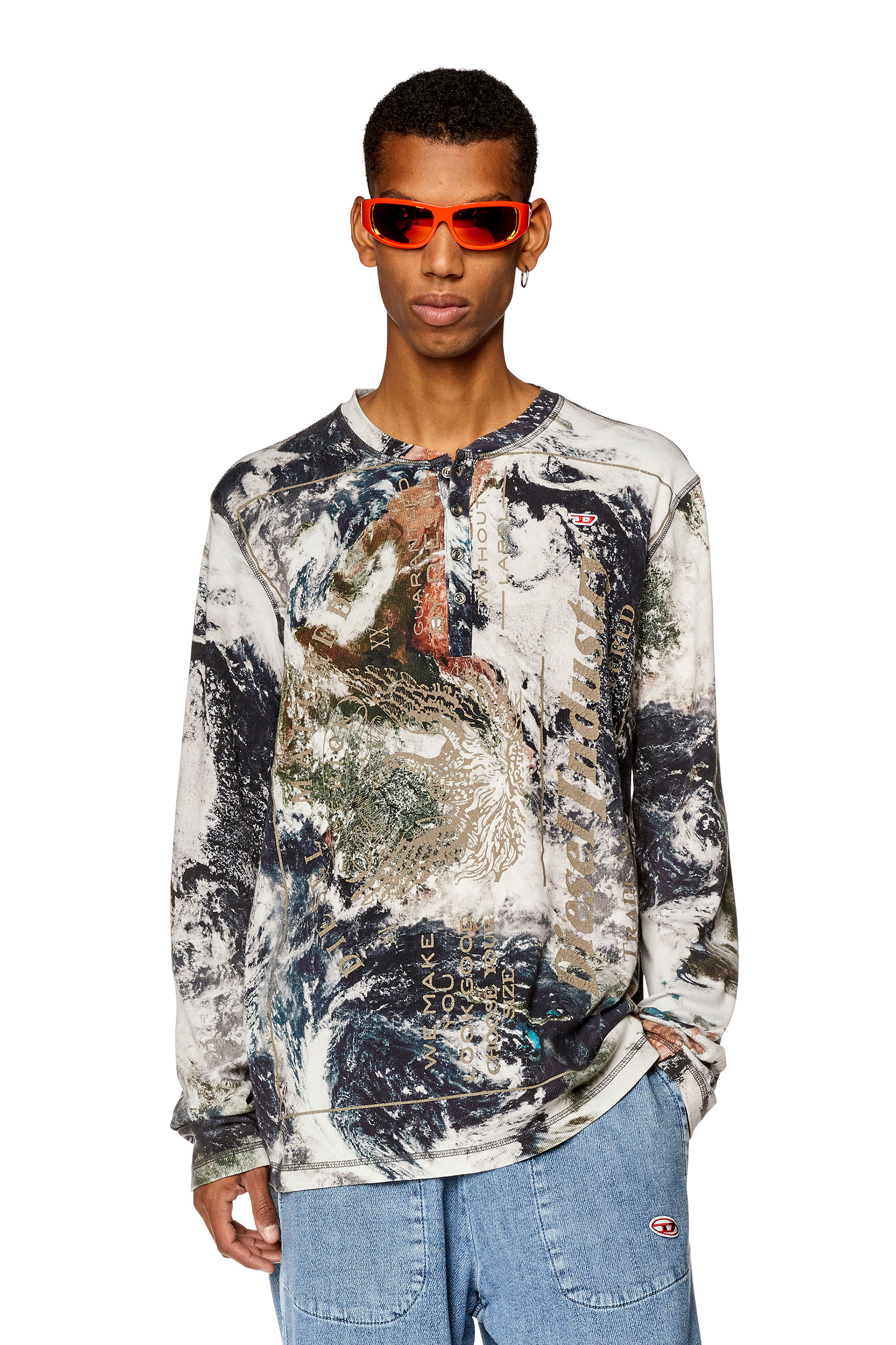 Diesel - T-JUSER-L1, Blue/White - Image 1