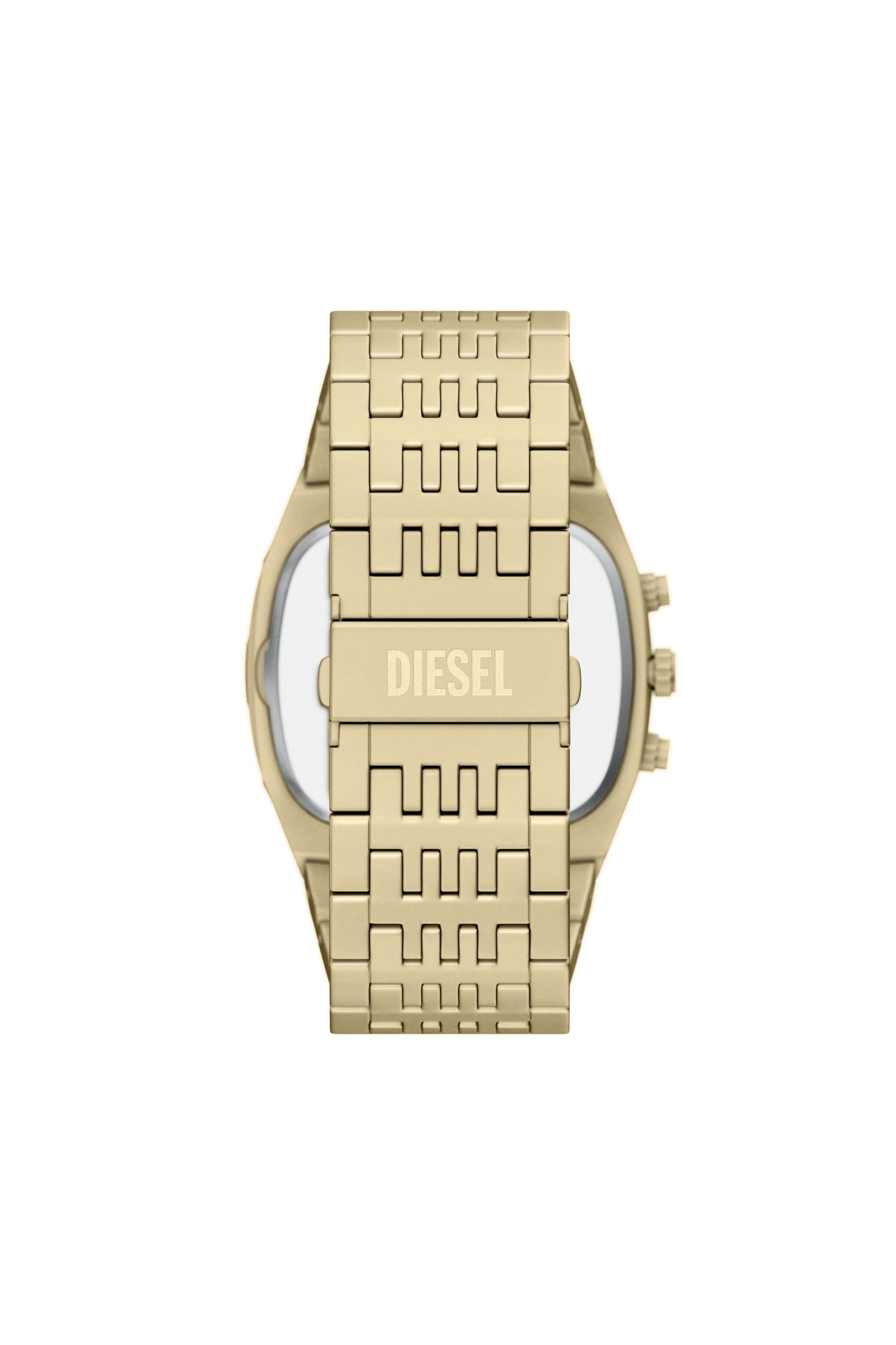 Diesel - DZ4718 WATCH, Man's Spiked Cushion gold-tone stainless steel watch in Gold - 2