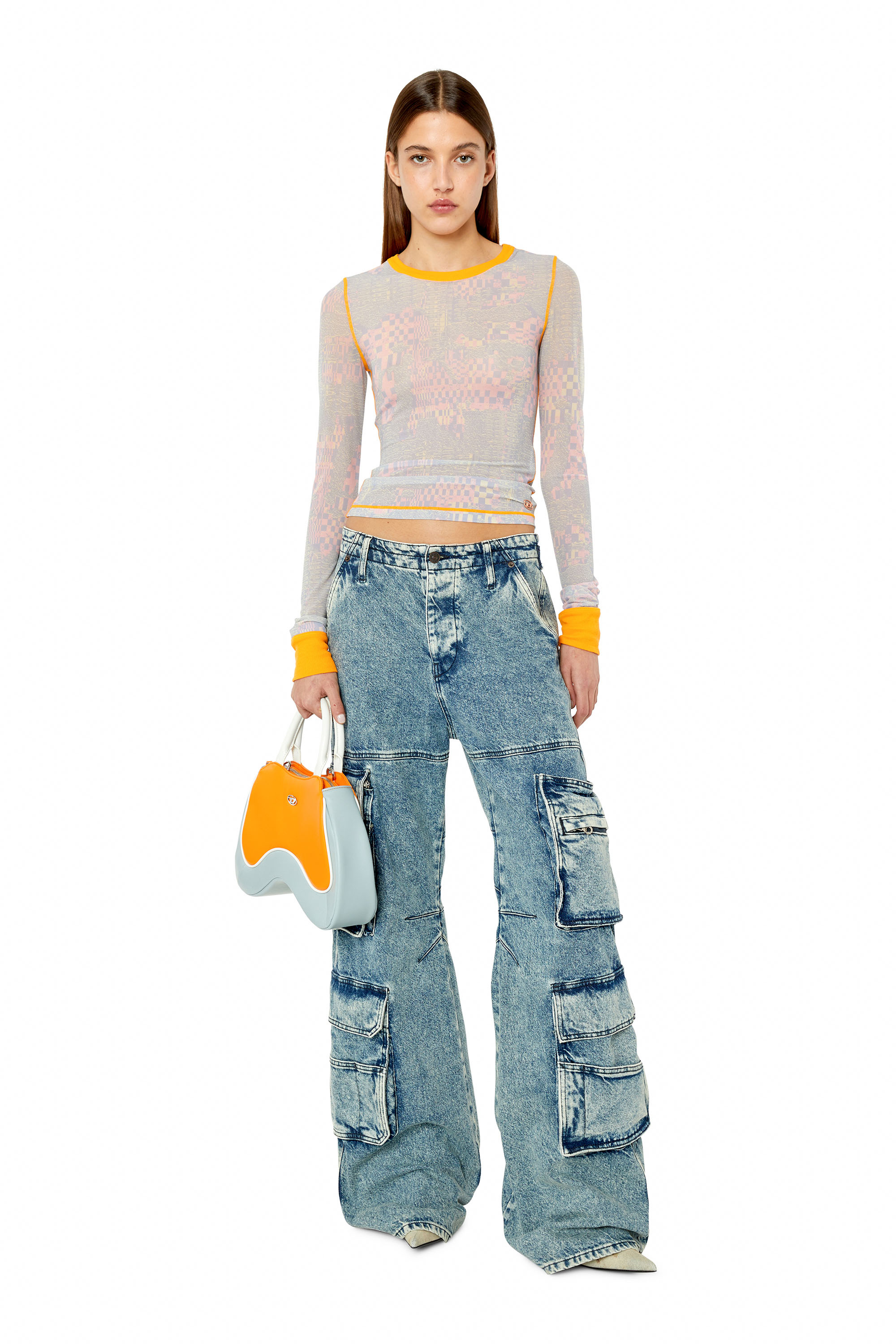Diesel - T-SIEL, Blue/Pink - Image 4