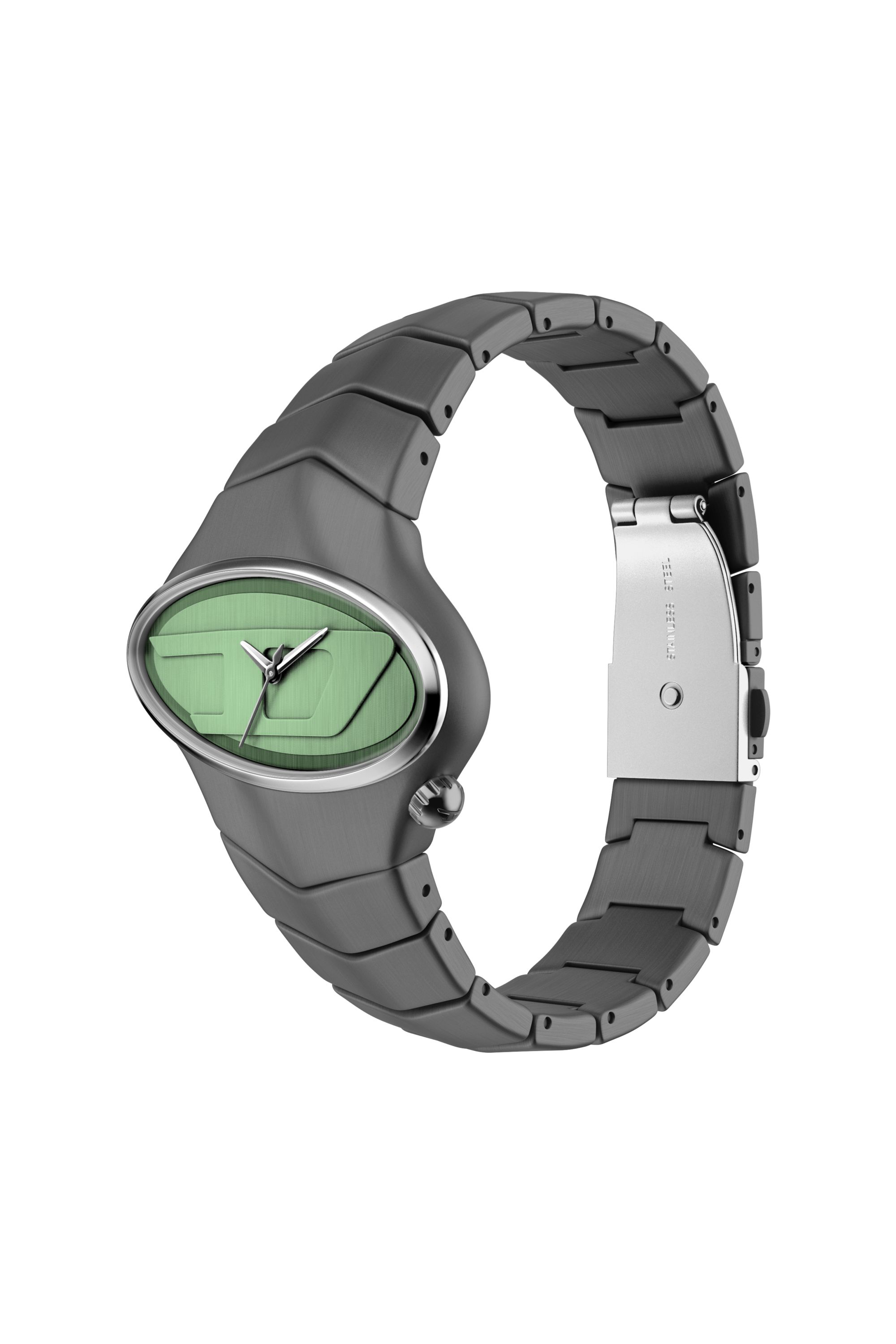 Diesel - DZ2241 WATCH, Man's D-Rush gunmetal stainless steel watch in Dark grey - 4