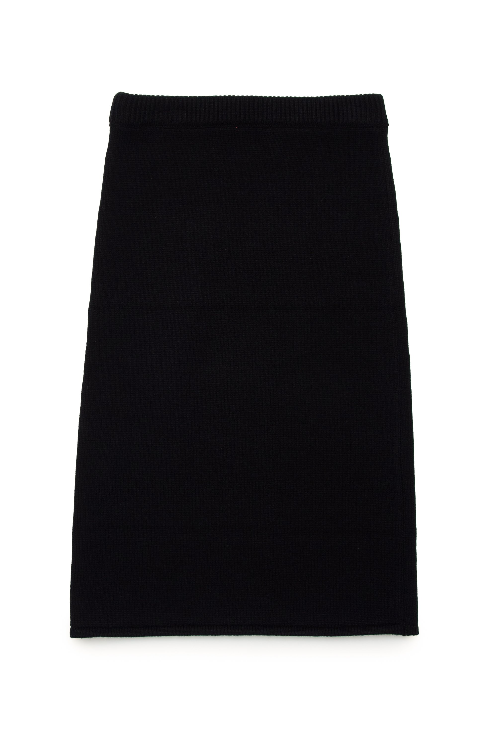 Diesel - GANDIE, Woman Midi skirt in cashmere-enriched knit in Black - Image 2