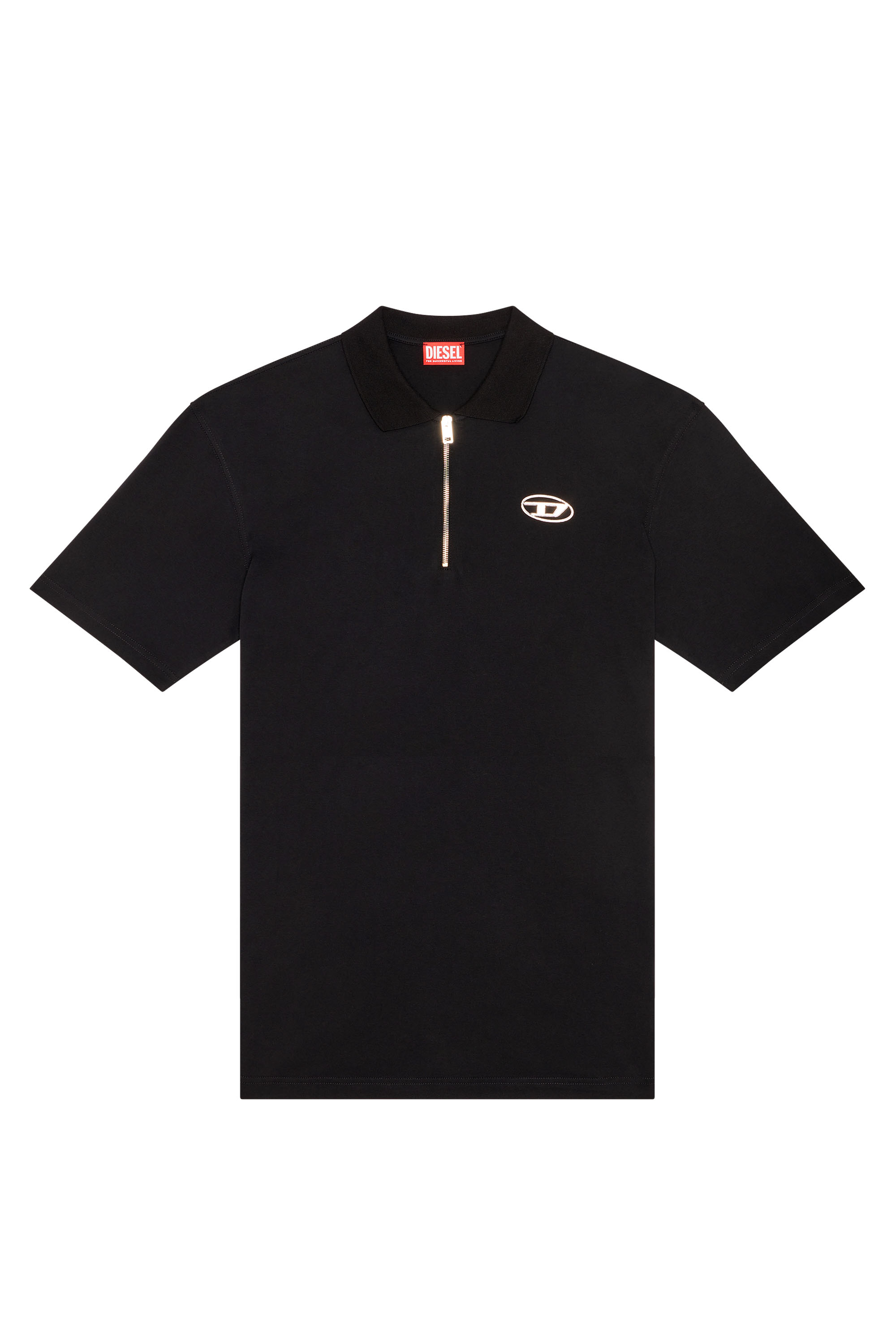 Meget sur Es Kina Men's short, long sleeve polo shirt: Cotton, Slim Fit | Diesel®