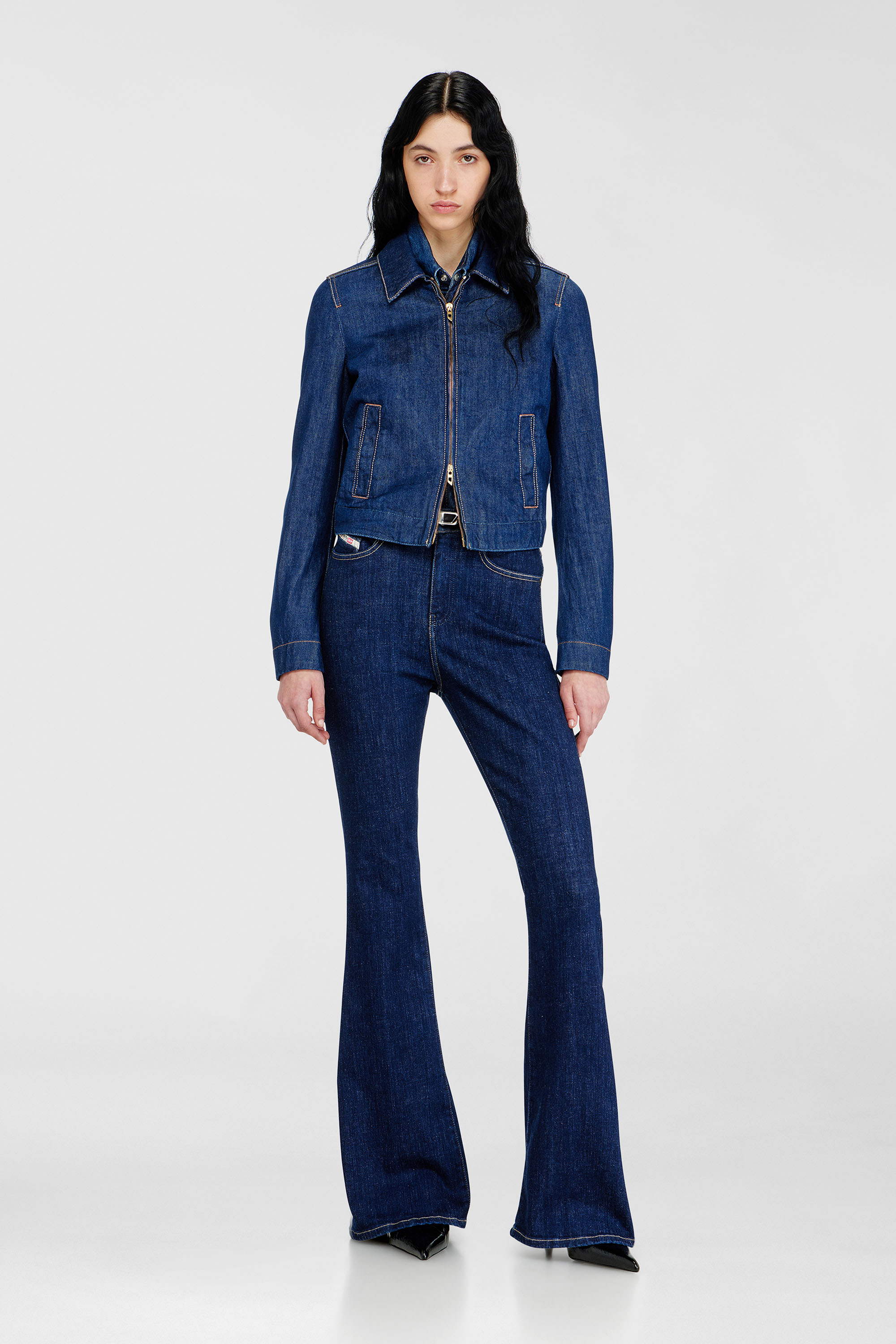 Diesel - Woman's Bootcut Jeans 1973 D-Partt 09Q03, Dark Blue - 2