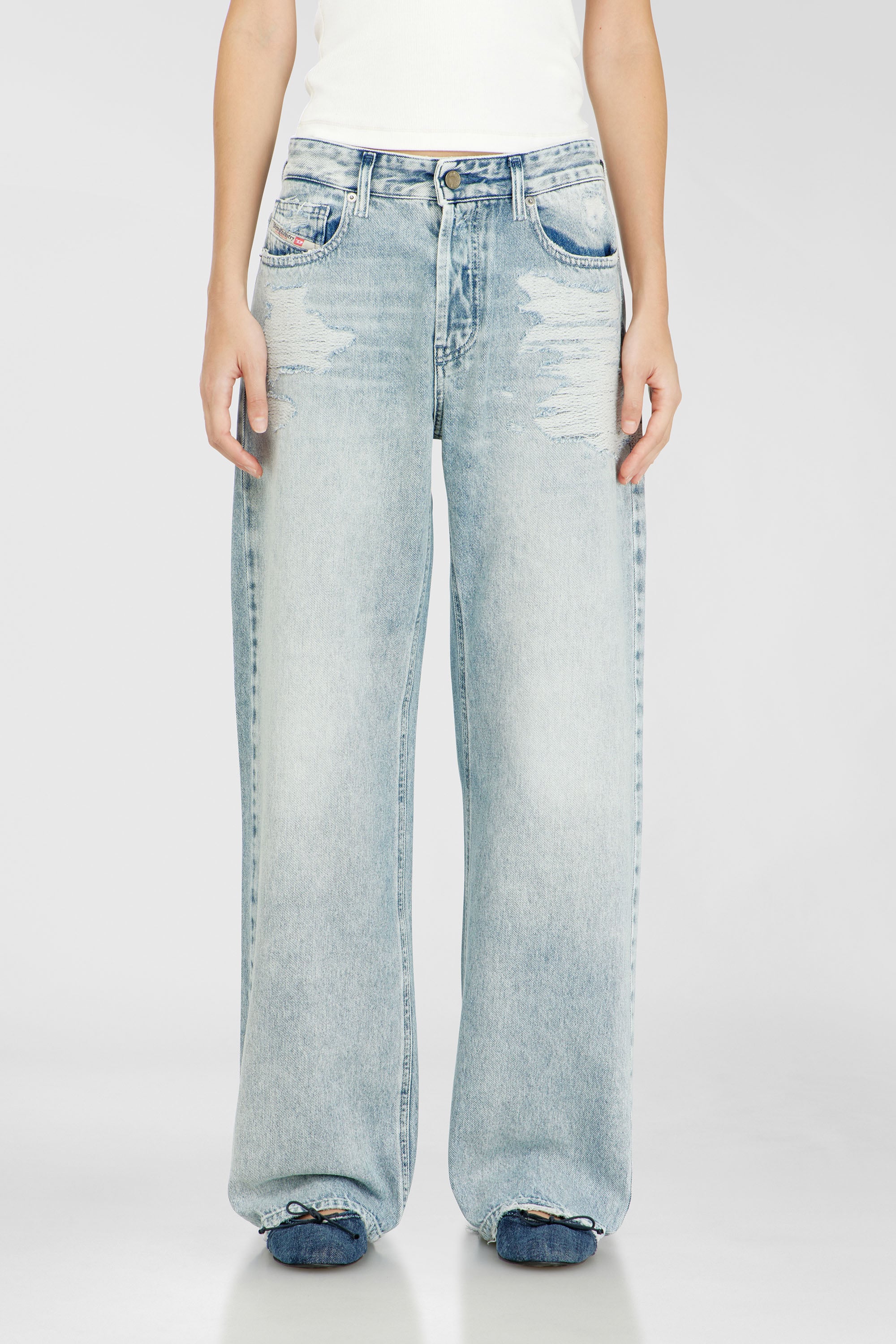 Diesel - Woman's Relaxed Jeans 1990 D-Waigee 09R51, null - 1