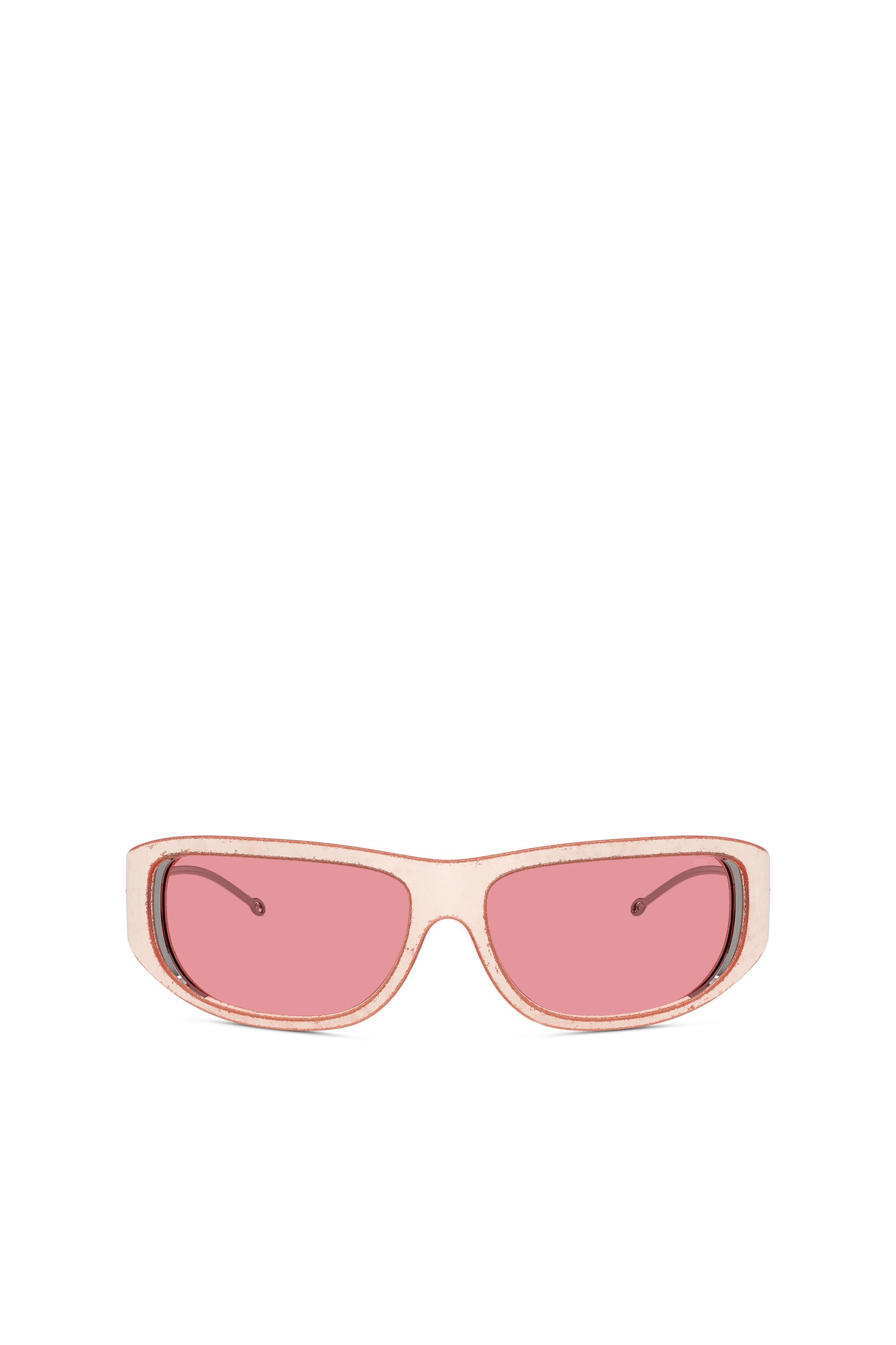 Diesel - 0DL3001 SIZE 61, Unisex's Wraparound style sunglasses in Pink - 1