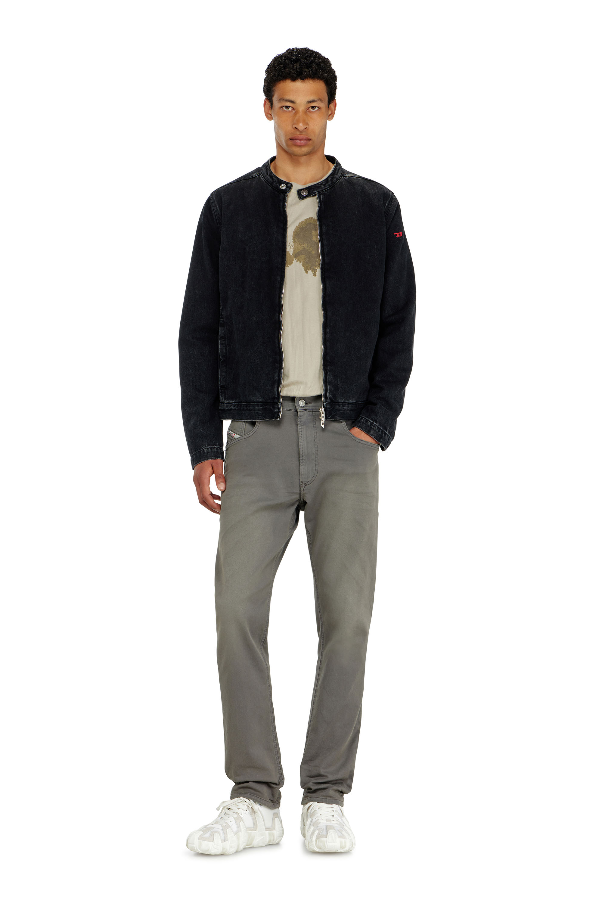 Diesel - Man's Regular 2032 D-Krooley-BW Joggjeans&reg; 0670M, Grey - 1