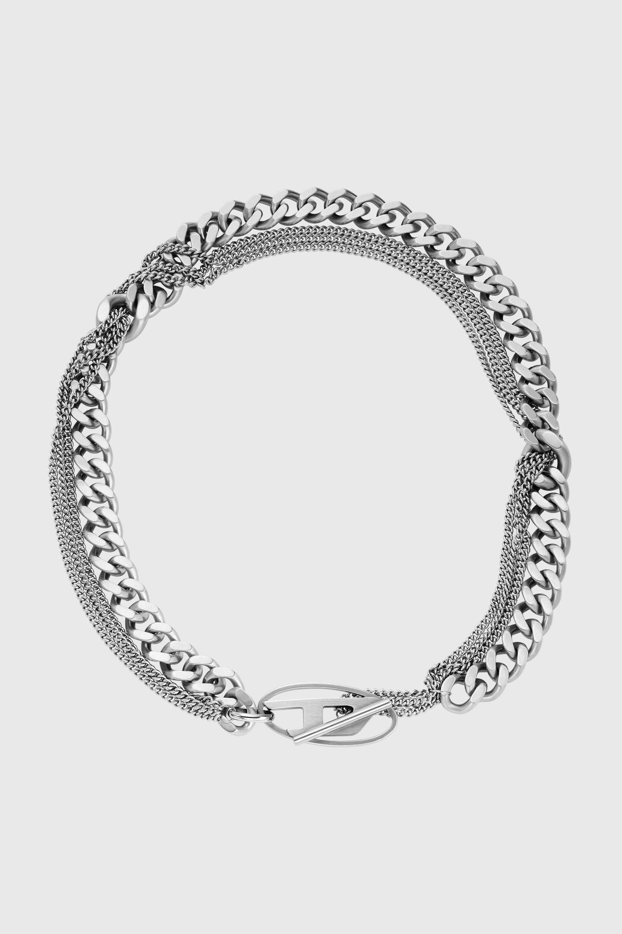 Diesel - DX1549040 JEWEL, Unisex's Stainless Steel Chain Necklace in Silver - 1