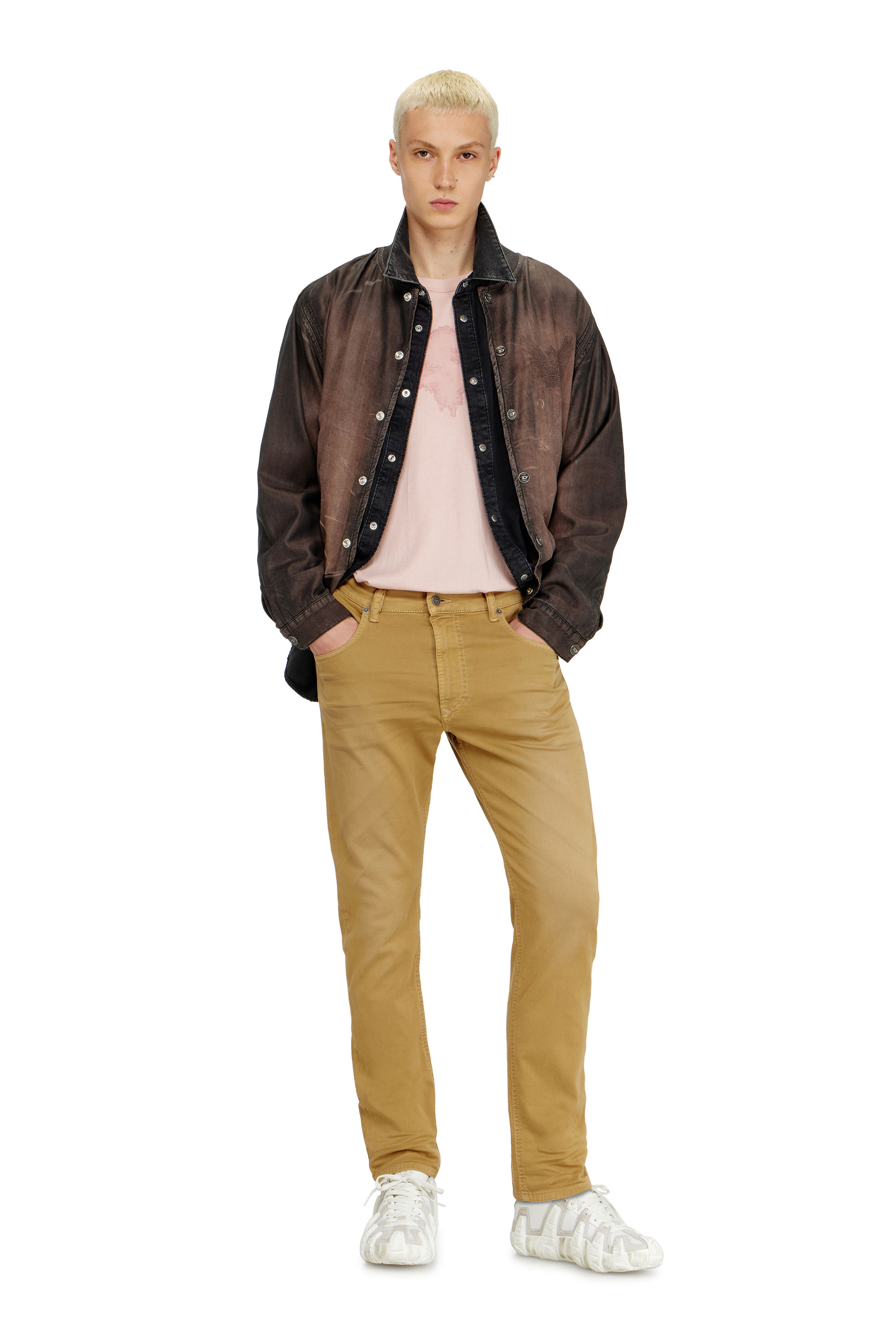 Diesel - Man's Regular 2032 D-Krooley-BW Joggjeans&reg; 0670M, Dark Beige - 1