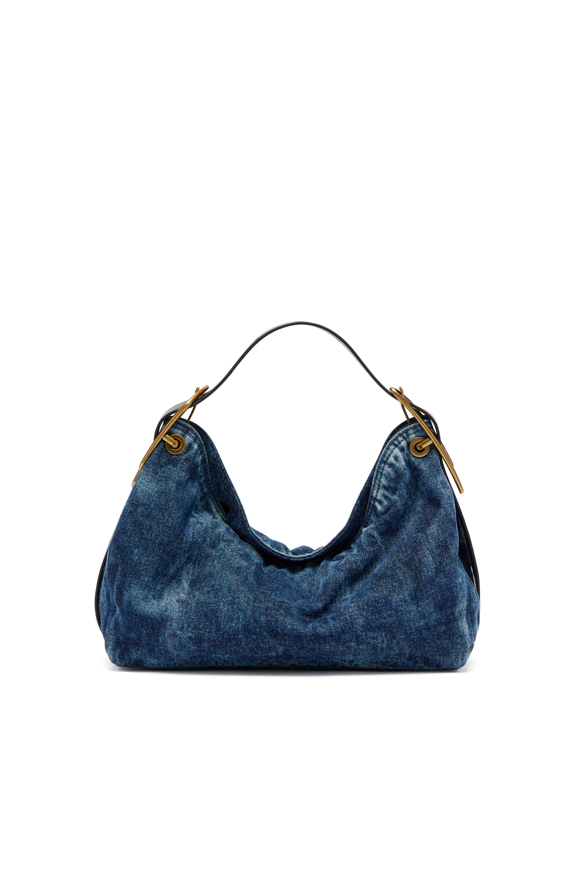 Diesel - D-LINE SHOULDER, Woman's D-Line-Denim shoulder bag in Medium blue - 3