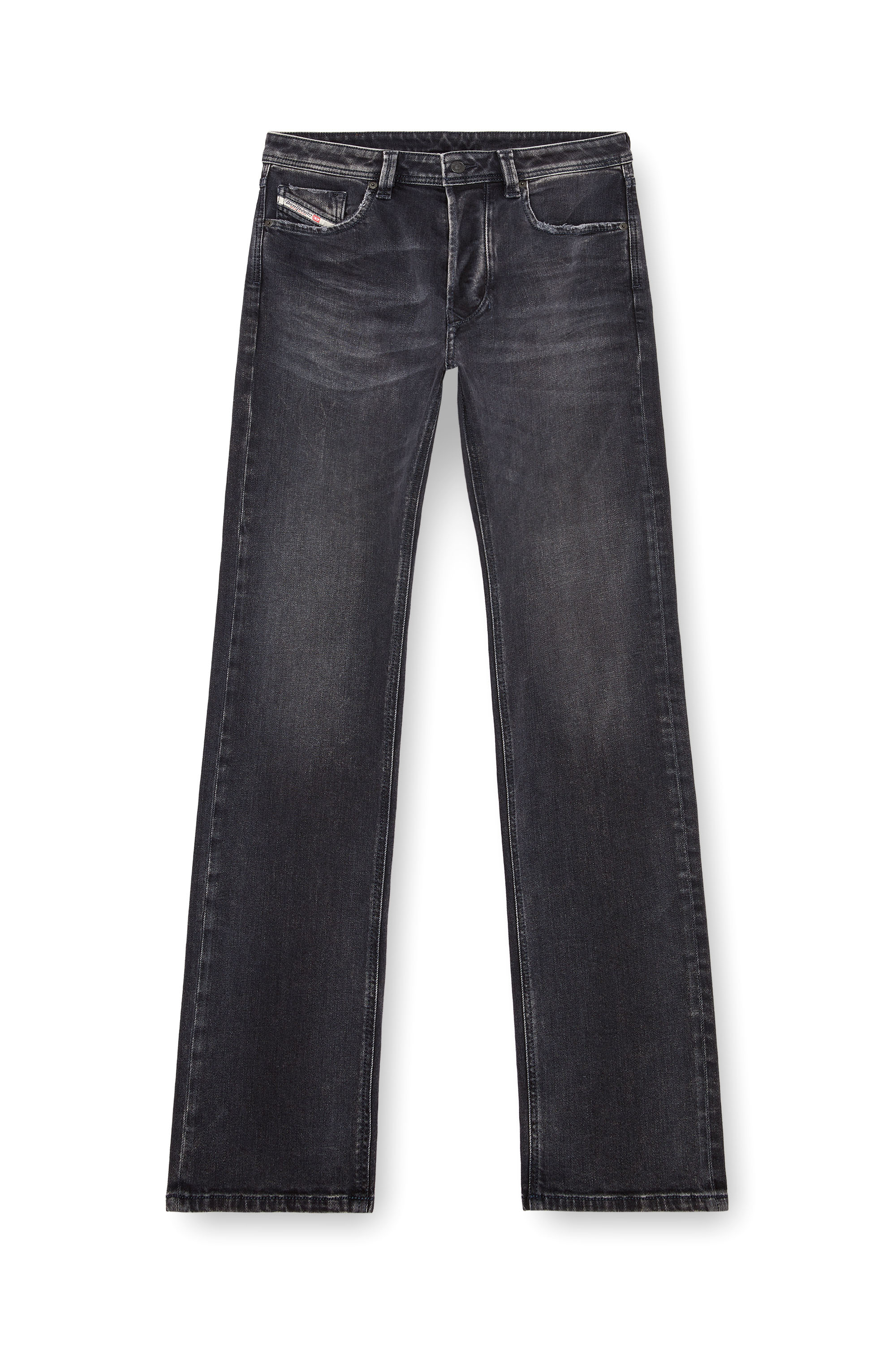 Diesel - Man Straight Jeans 1985 Larkee 09K51, Black/Dark grey - Image 3