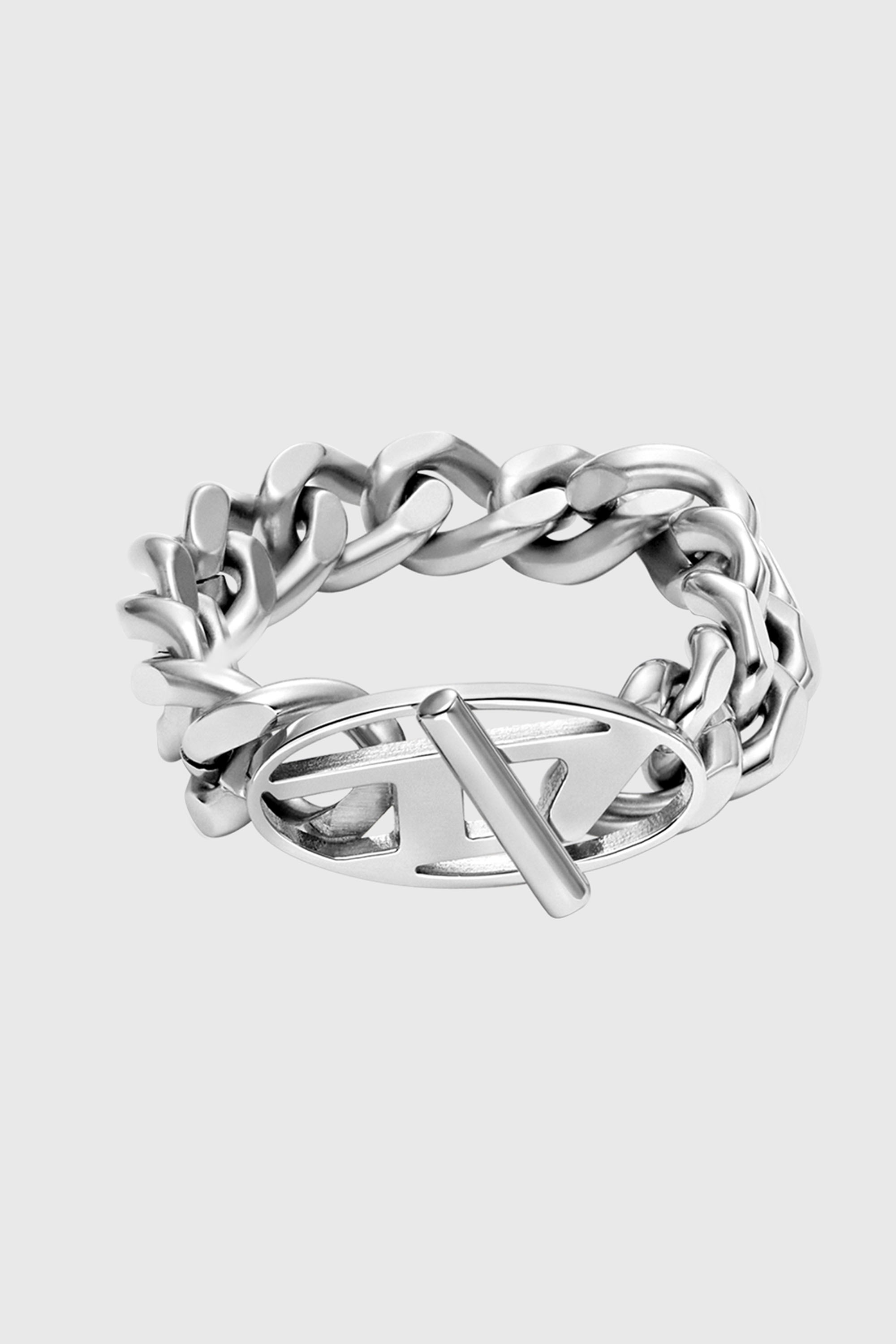 Diesel - DX1533040, Unisex's Stainless Steel Soft Chain Ring in Silver - 2