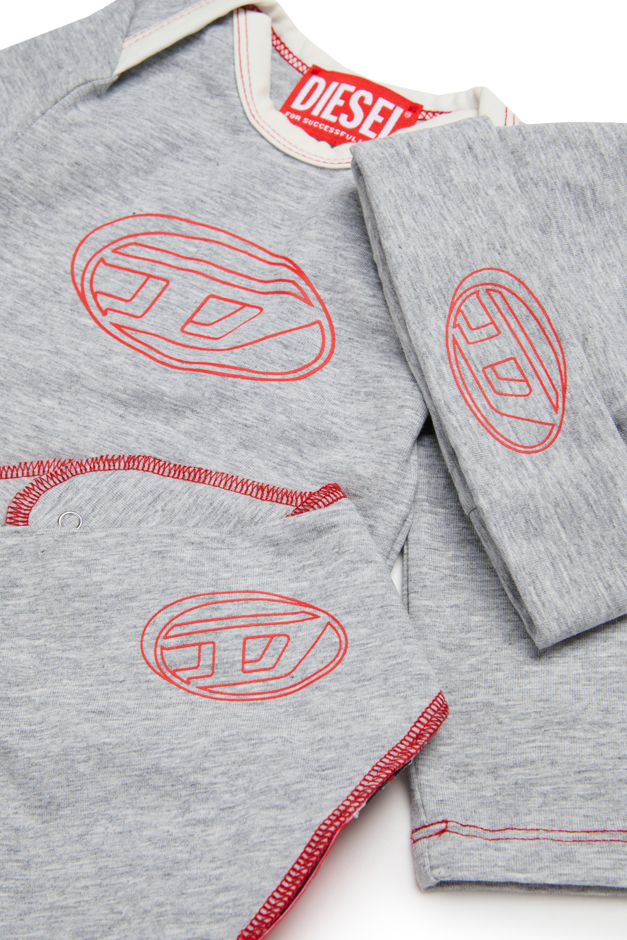 Diesel - USISSYBOX-NB, Unisex's Cotton underwear kit with logo in Grey - 3