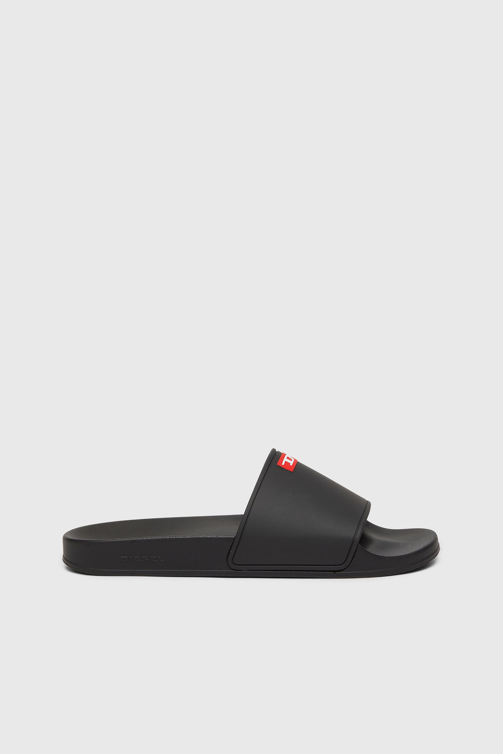 Diesel - SA-SWIM, Man's Sa-Swim-Rubber pool slides with D logo in Black - 1