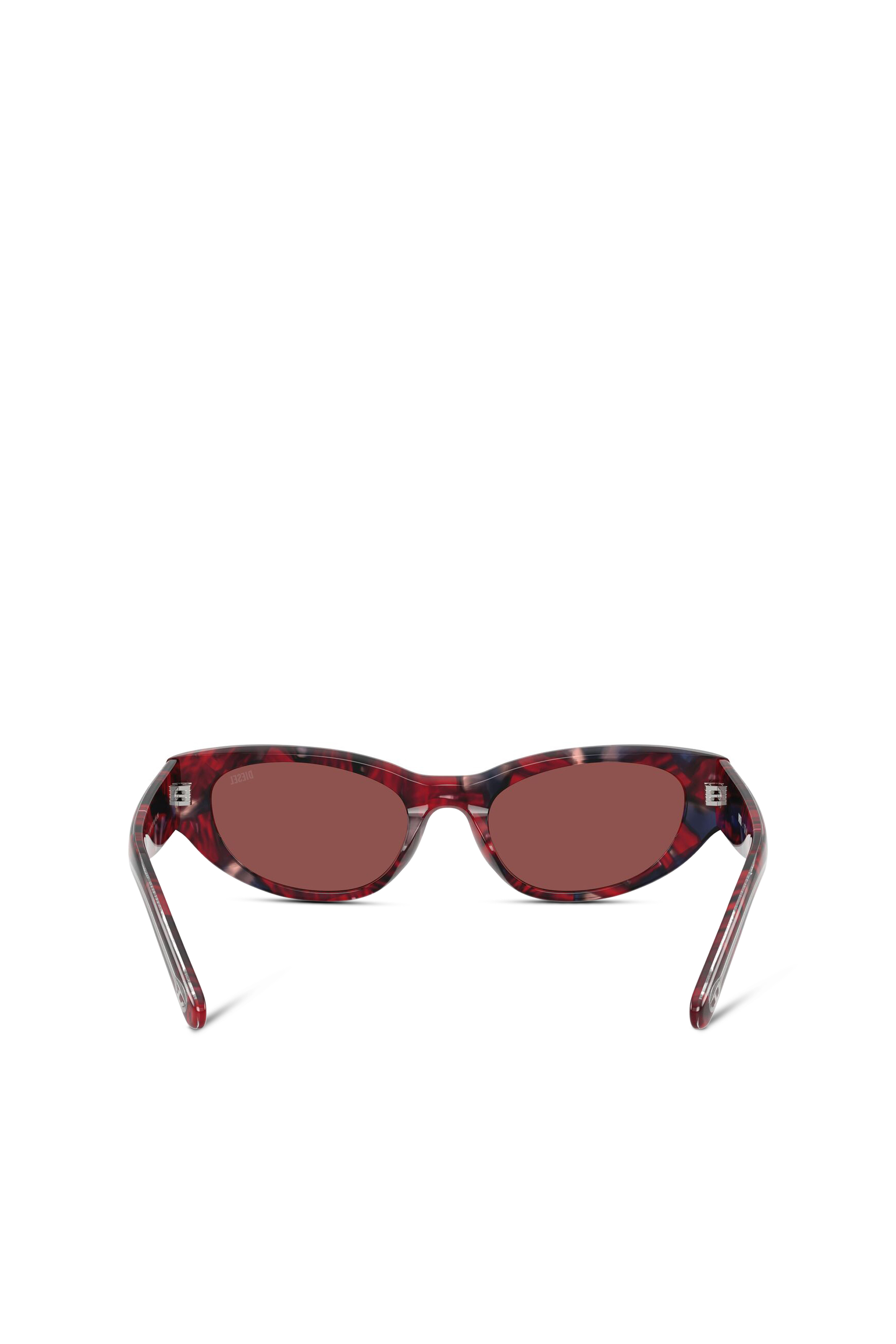 Diesel - 0DL2010U, Unisex's Cat-eye style sunglasses in Red/Brown - 4