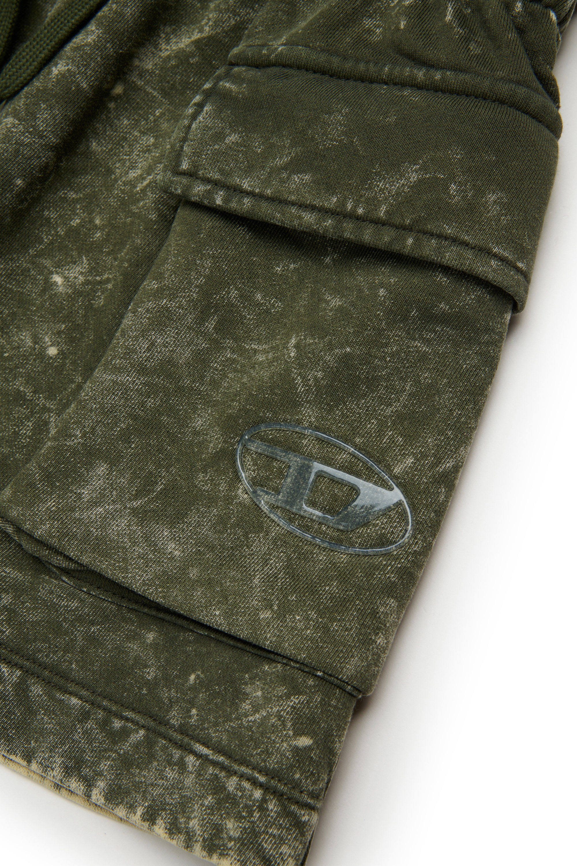 Diesel - GIONA, Woman's Cotton skirt with cargo pockets in Green - 4