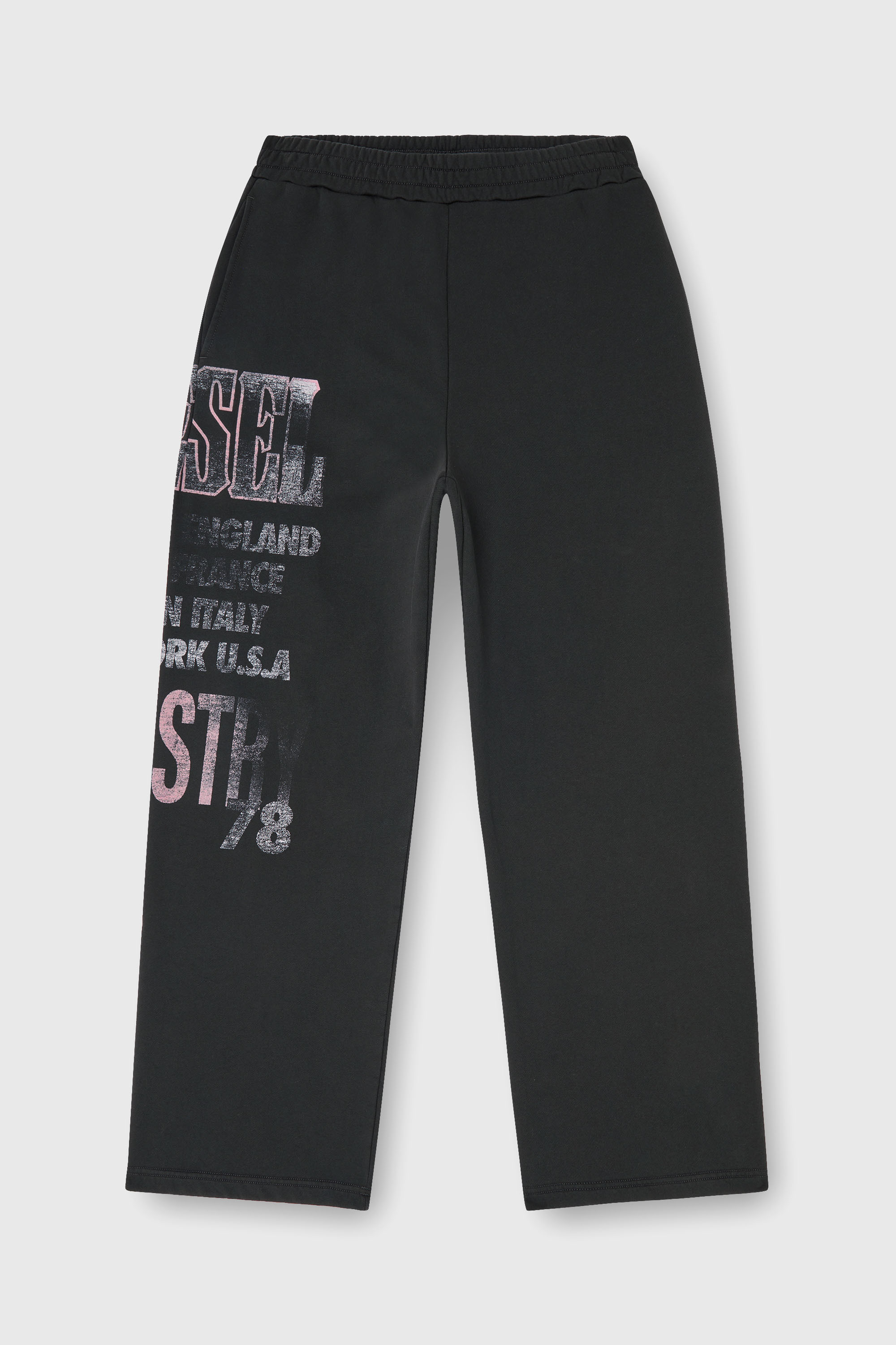 Diesel - P-ILL, Man's Sweatpants with concert graphics in Black - 2