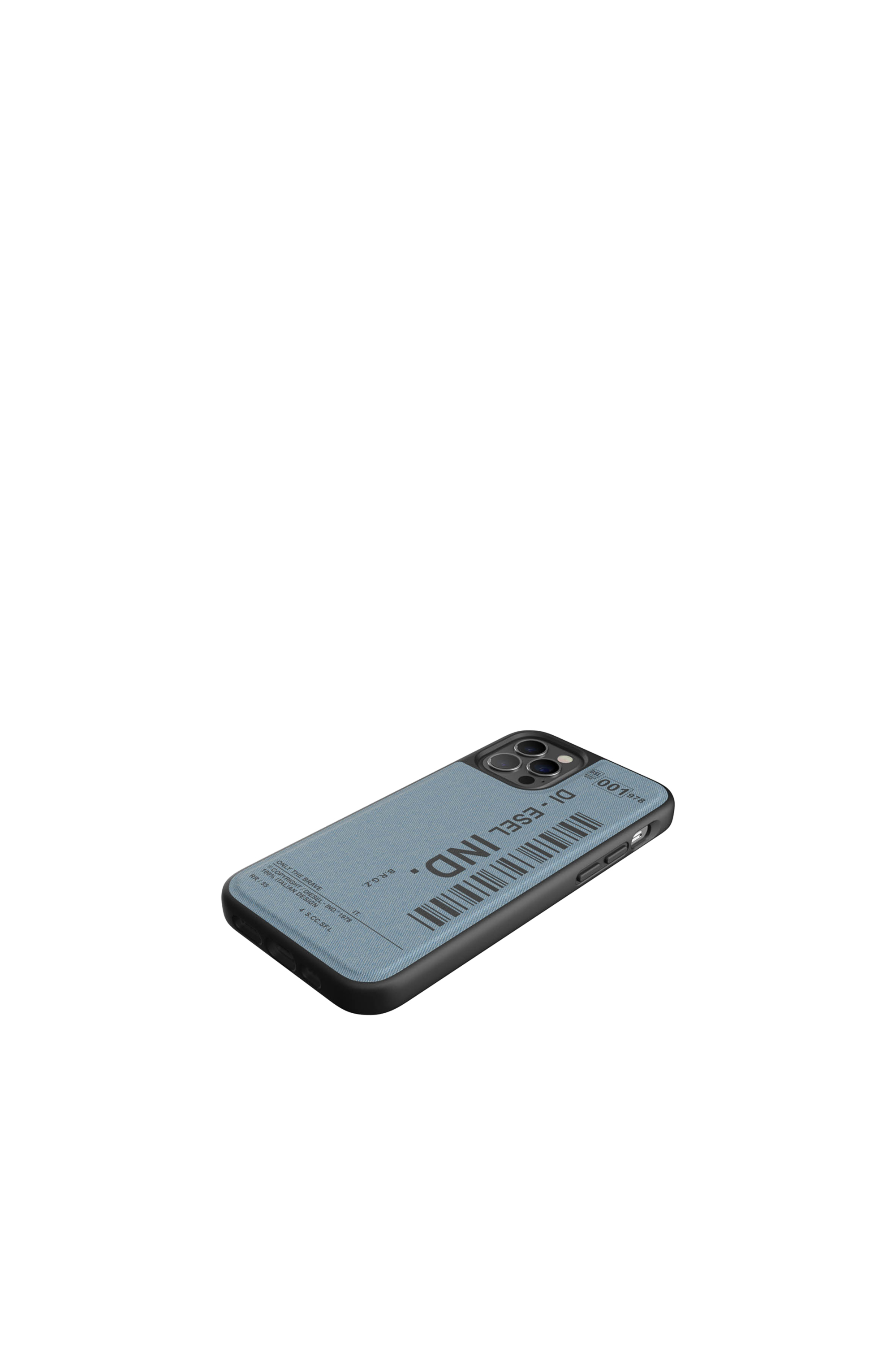 Diesel - 42543 STANDARD CASE, Unisex Moulded Case Denim for iPhone 12/12 Pro in Blue - Image 4