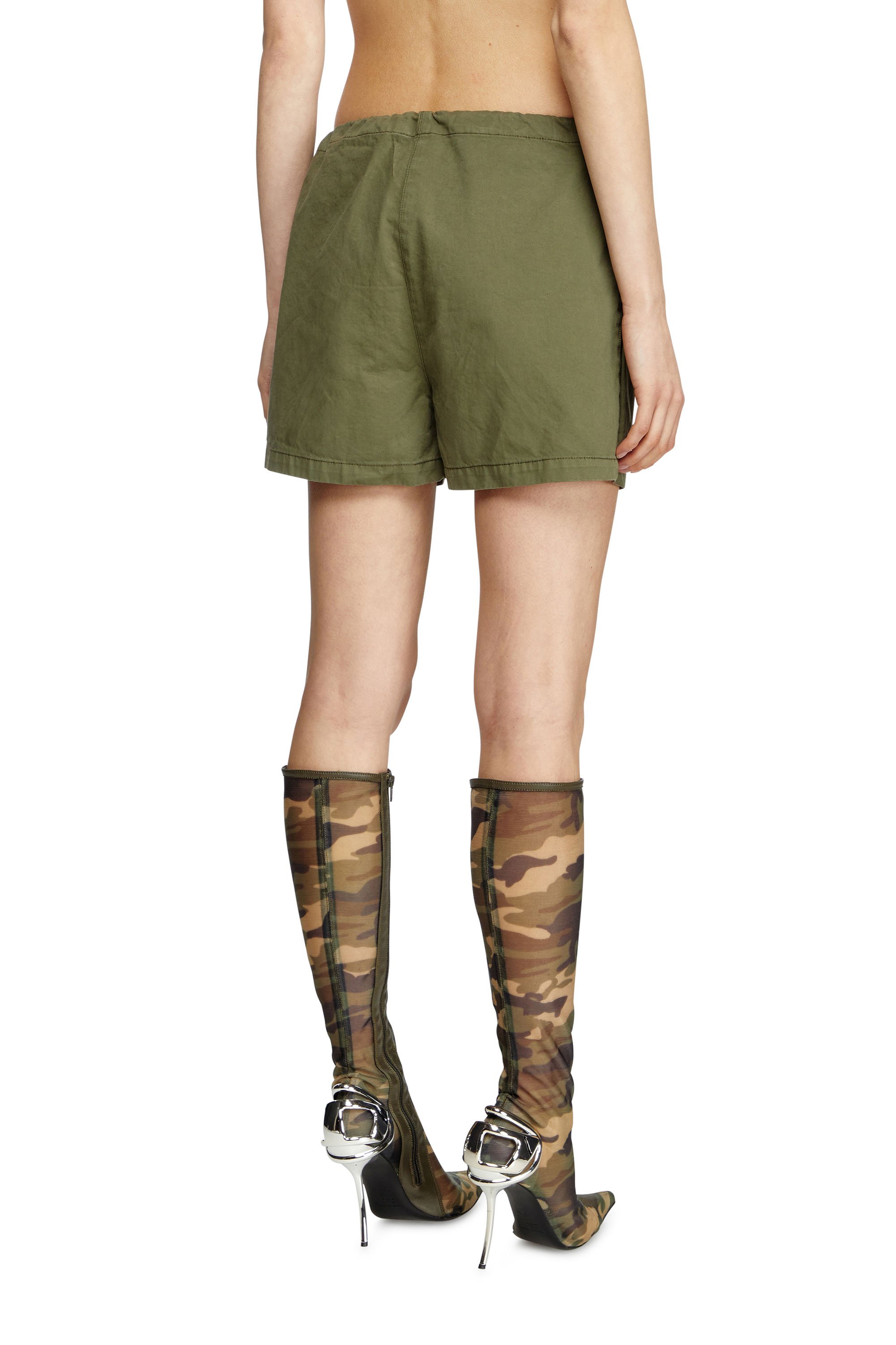 Diesel - S-ENESIS, Woman's Utility shorts in Military Green - 4