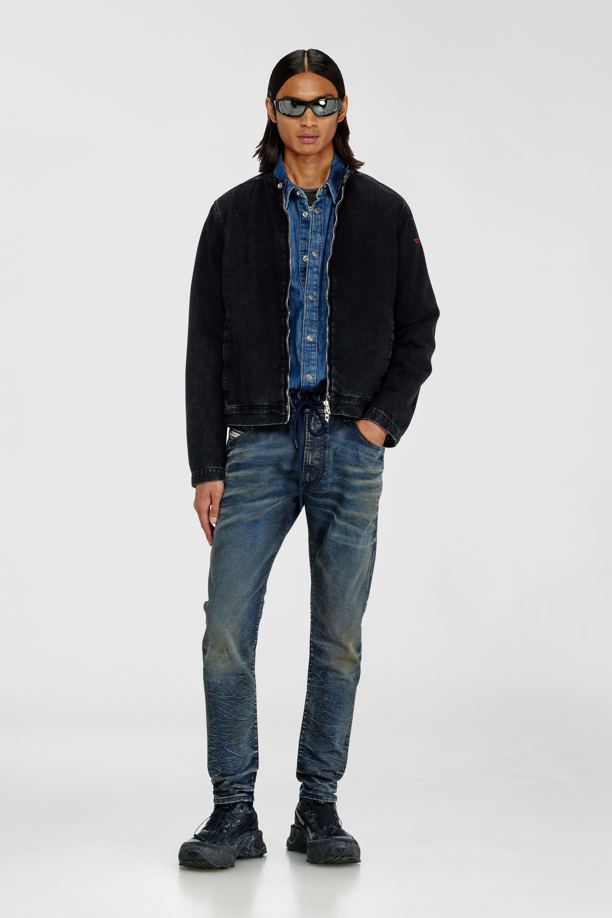 Diesel - Man's Regular 2030 D-Krooley Joggjeans&reg; 068XU, Dark Blue - 2