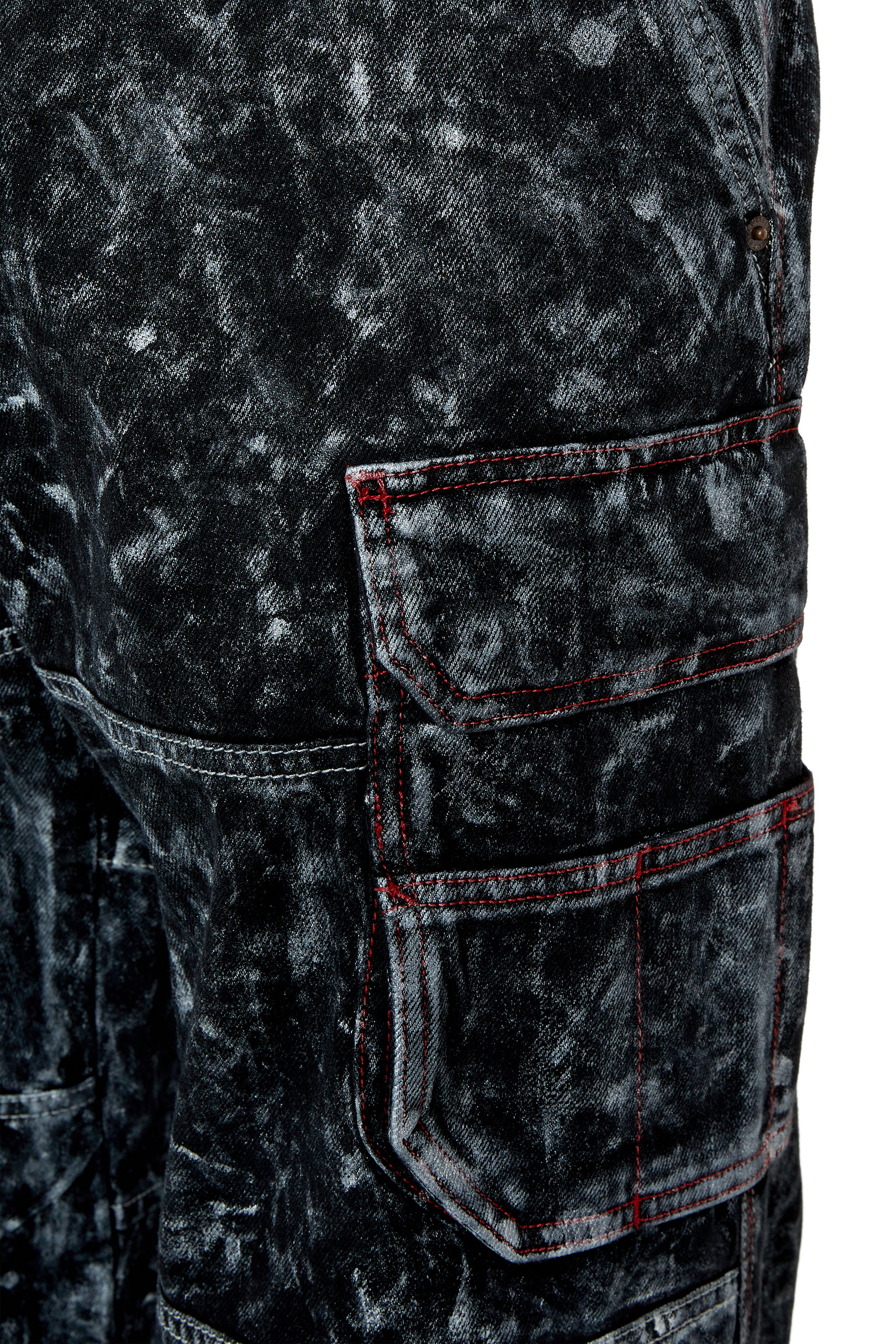 Diesel - D-Fish 0EMAC Straight Jeans, Black/Dark grey - Image 4