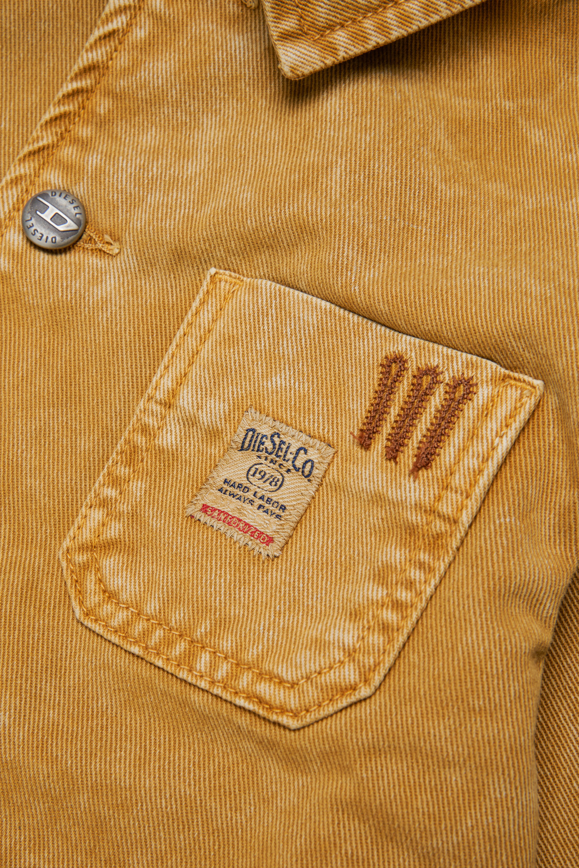 Diesel - JSTACK, Man's Workwear-style shirt jacket in Brown - 4