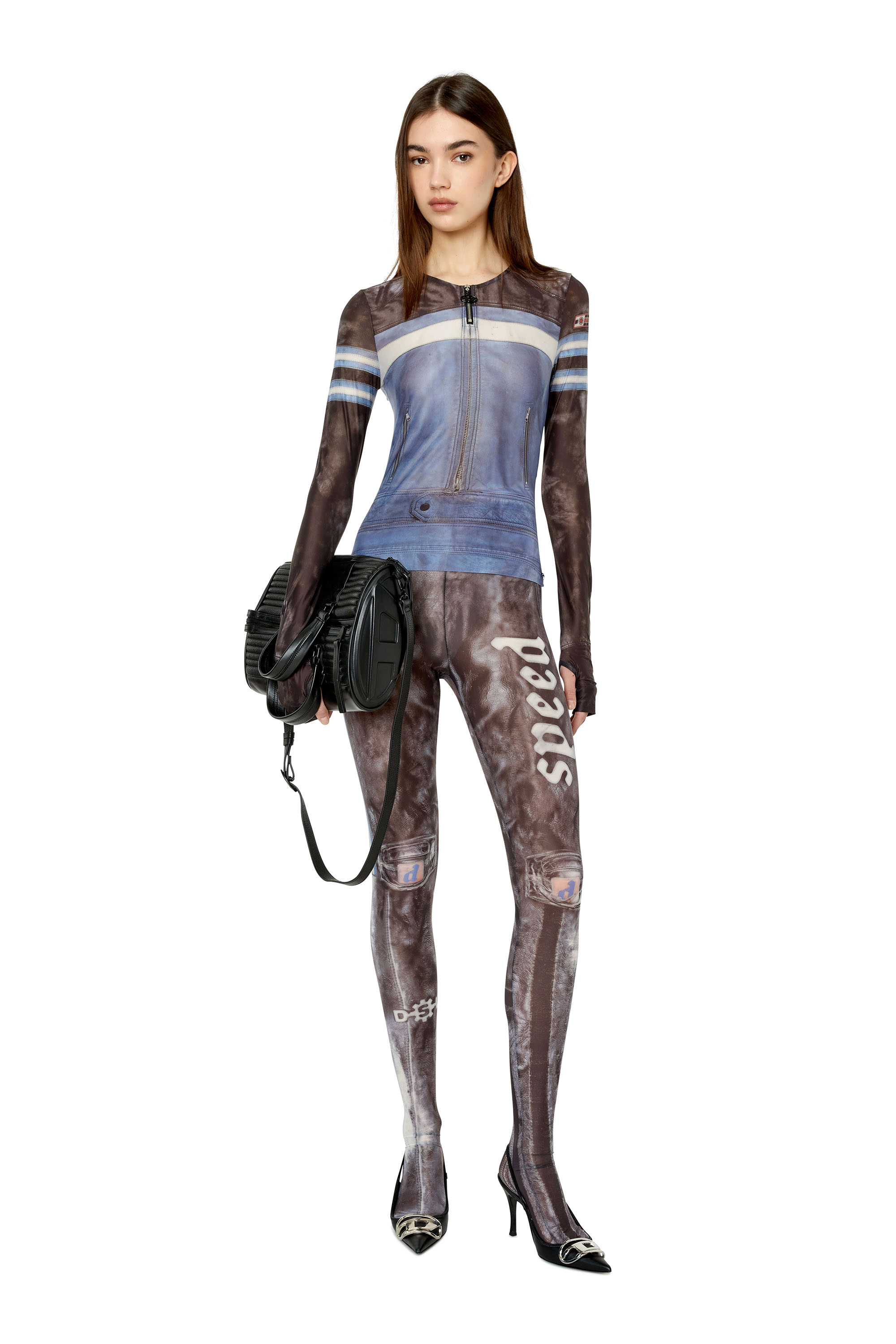 Diesel - T-CLAUZI, Black/Blue - Image 4