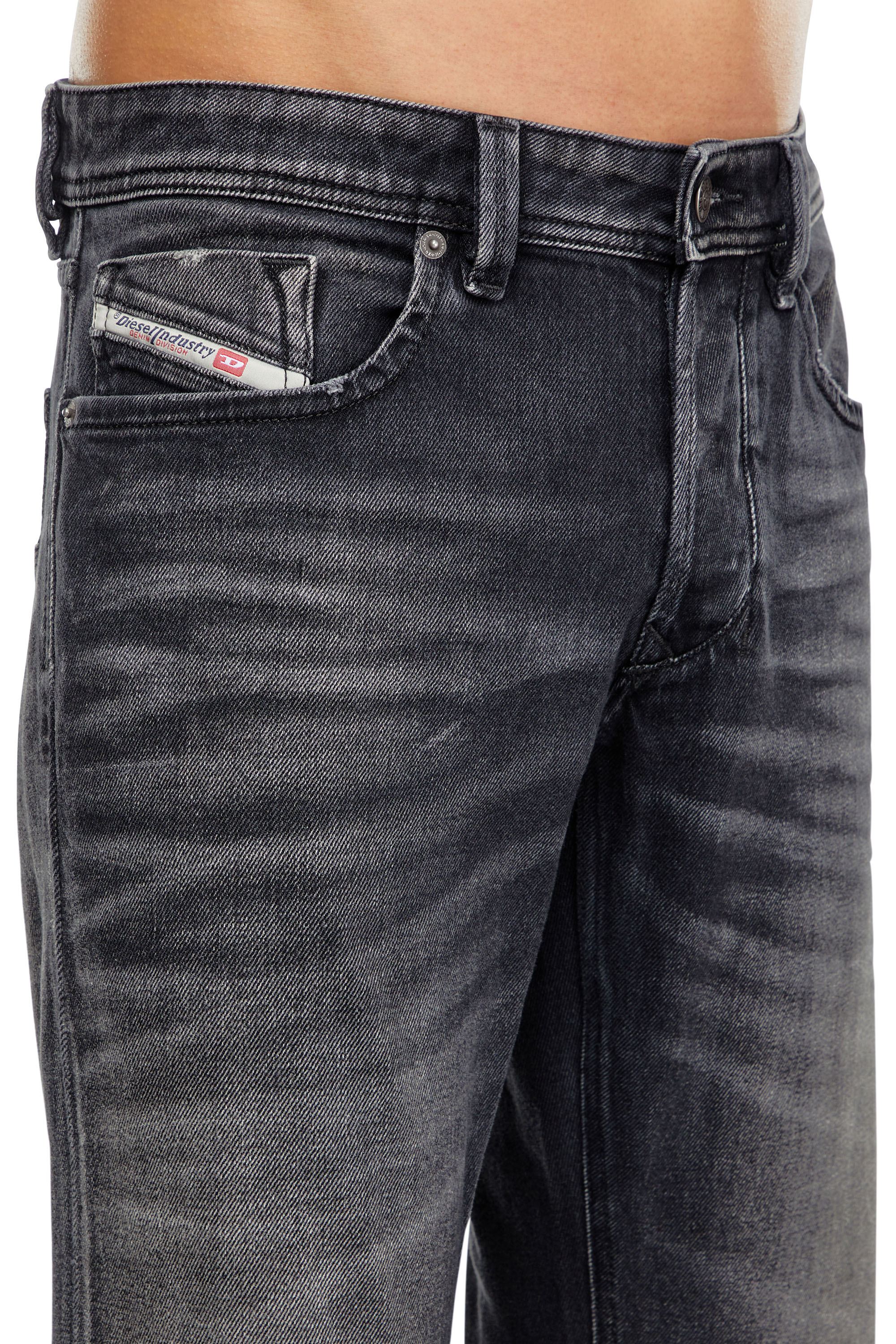 Diesel - Man Straight Jeans 1985 Larkee 09J65, Black/Dark grey - Image 5