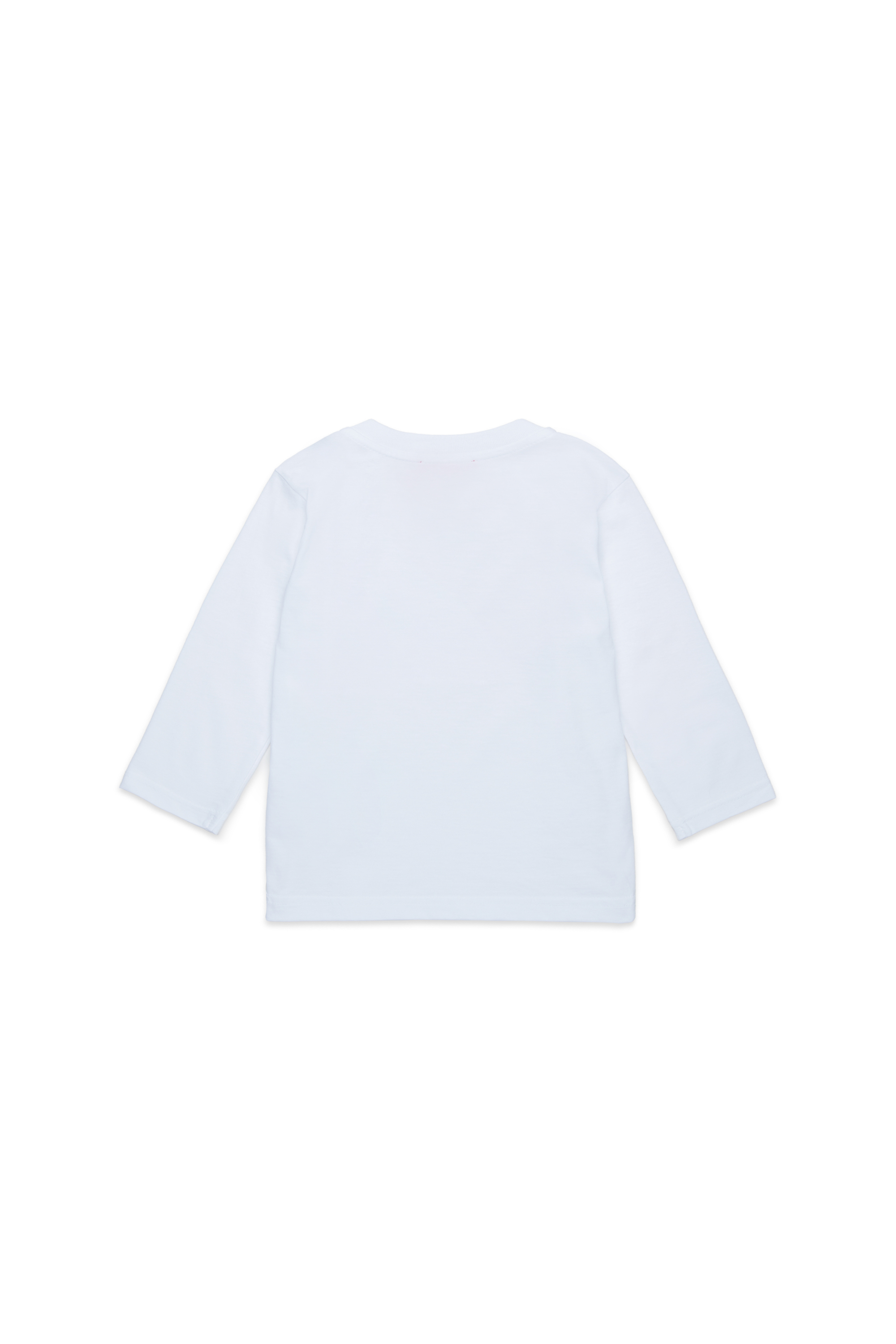 Diesel - TCERBLSB, Unisex's Long sleeve T-shirt with Oval D in White - 2