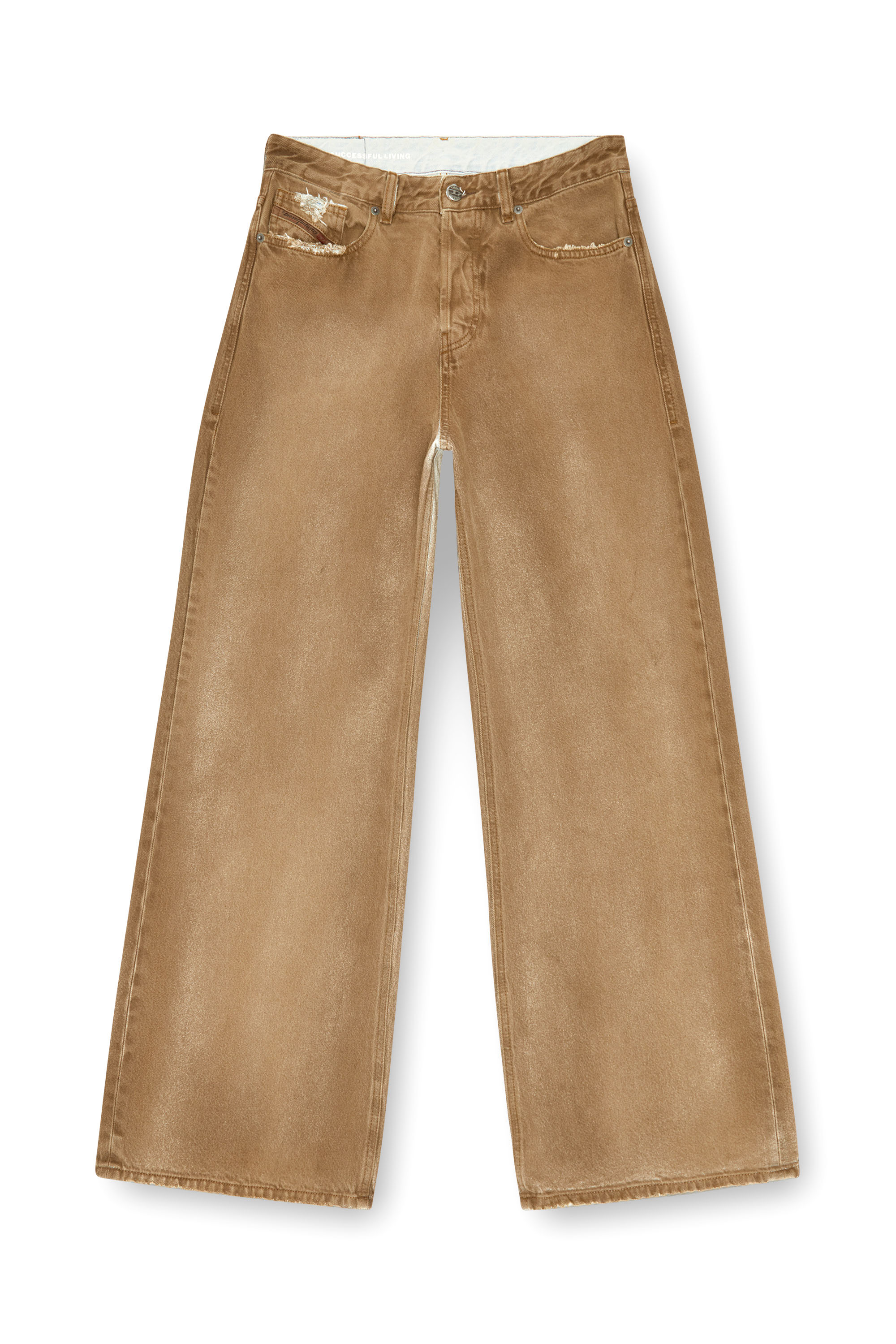 Diesel - Woman Straight Jeans 1996 D-Sire 09J82, Light Brown - Image 3